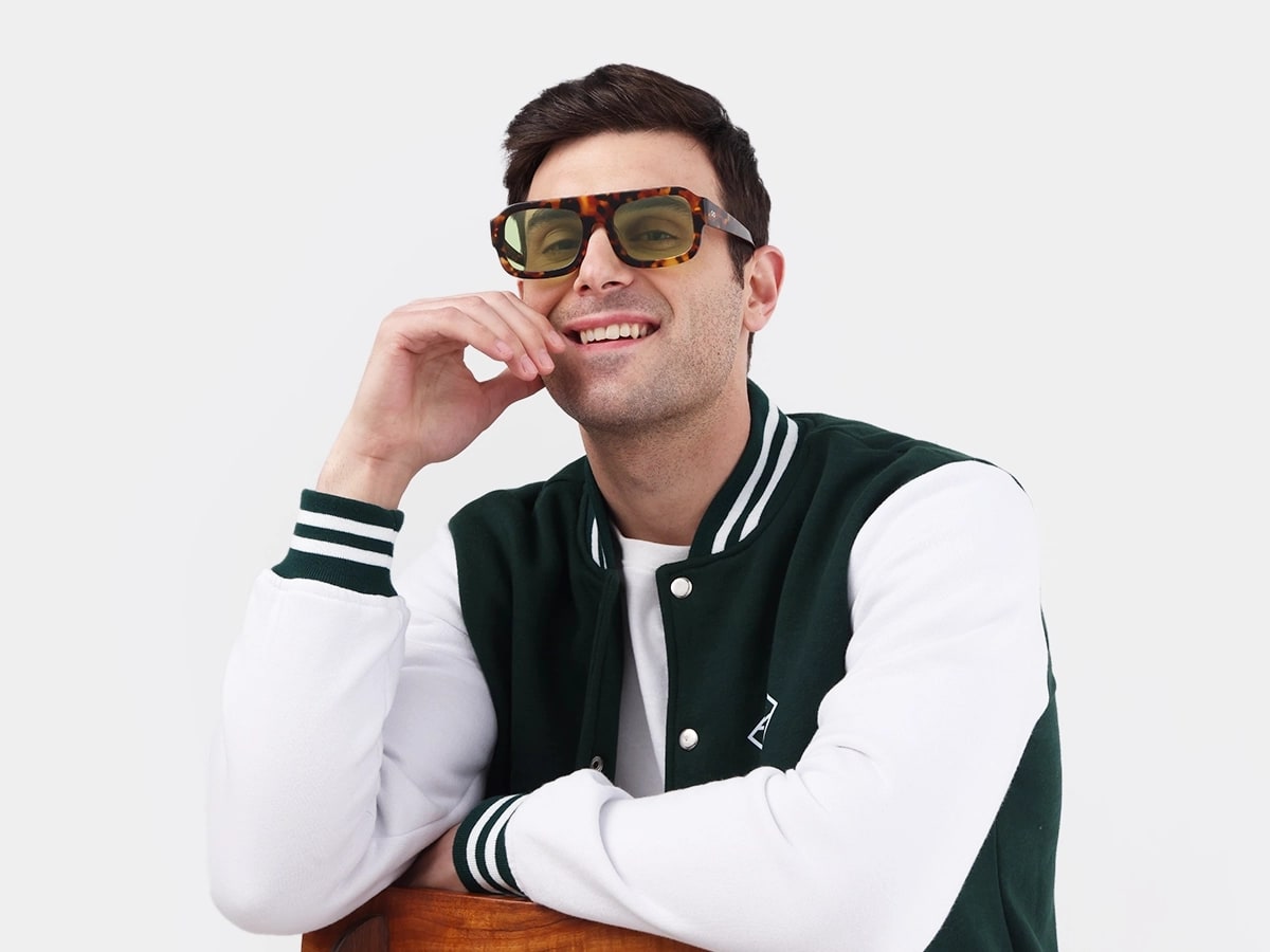Honey Tortoise Flat Top Pilot Sunglasses 41