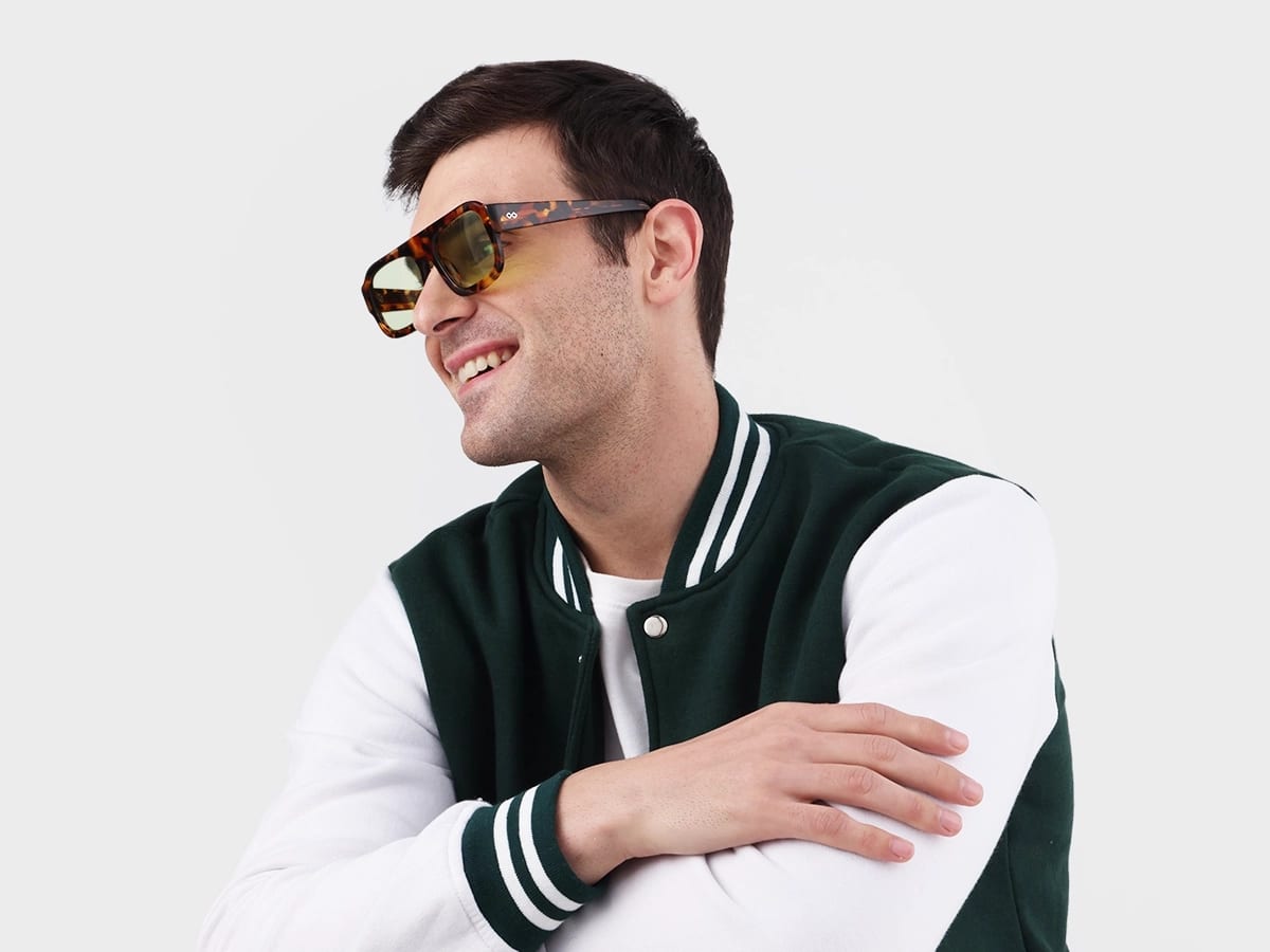 Honey Tortoise Flat Top Pilot Sunglasses 42