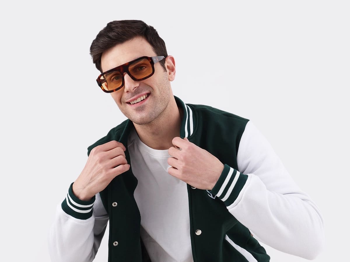 Tortoise Acetate Flat Top Pilot Sunglasses 42