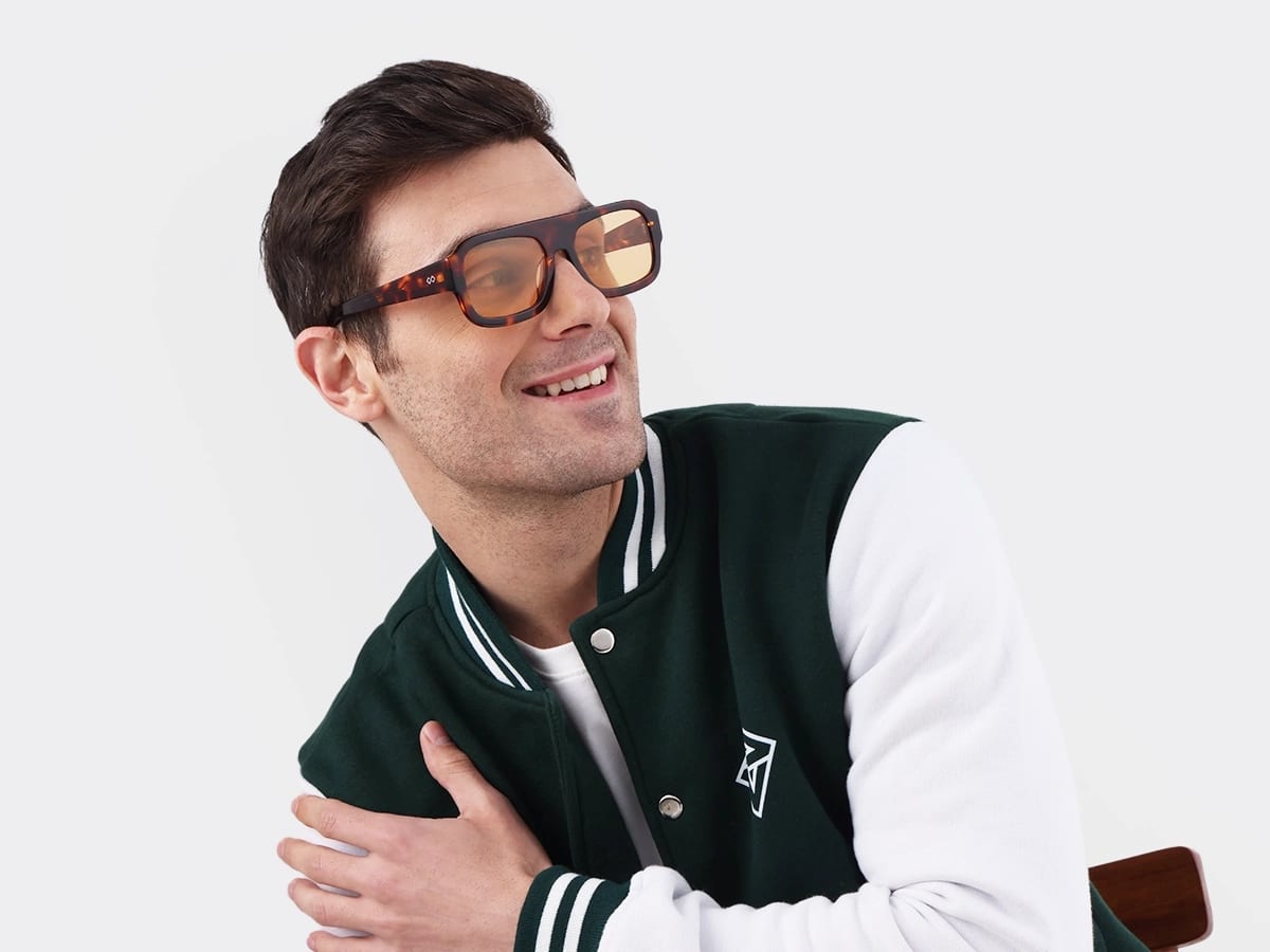 Tortoise Acetate Flat Top Pilot Sunglasses 43
