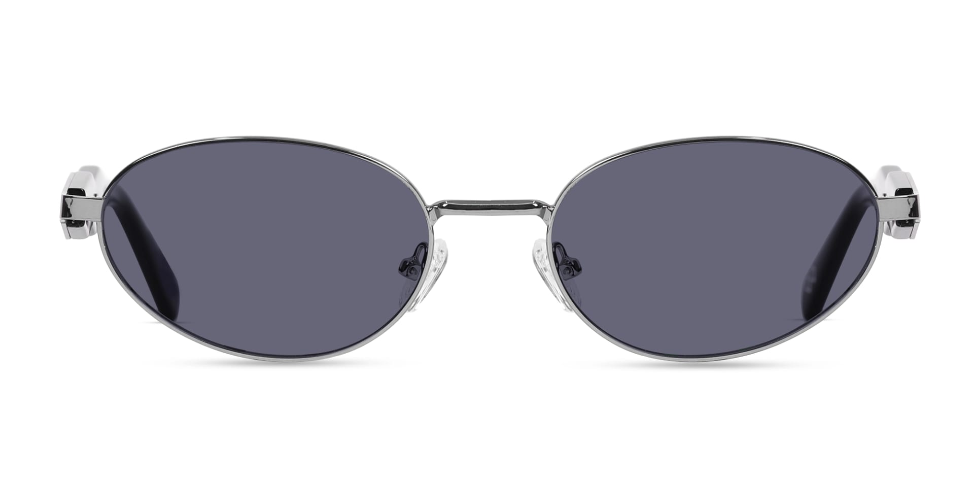 Oval keyhole Sunglasses With Purple Tint-1
