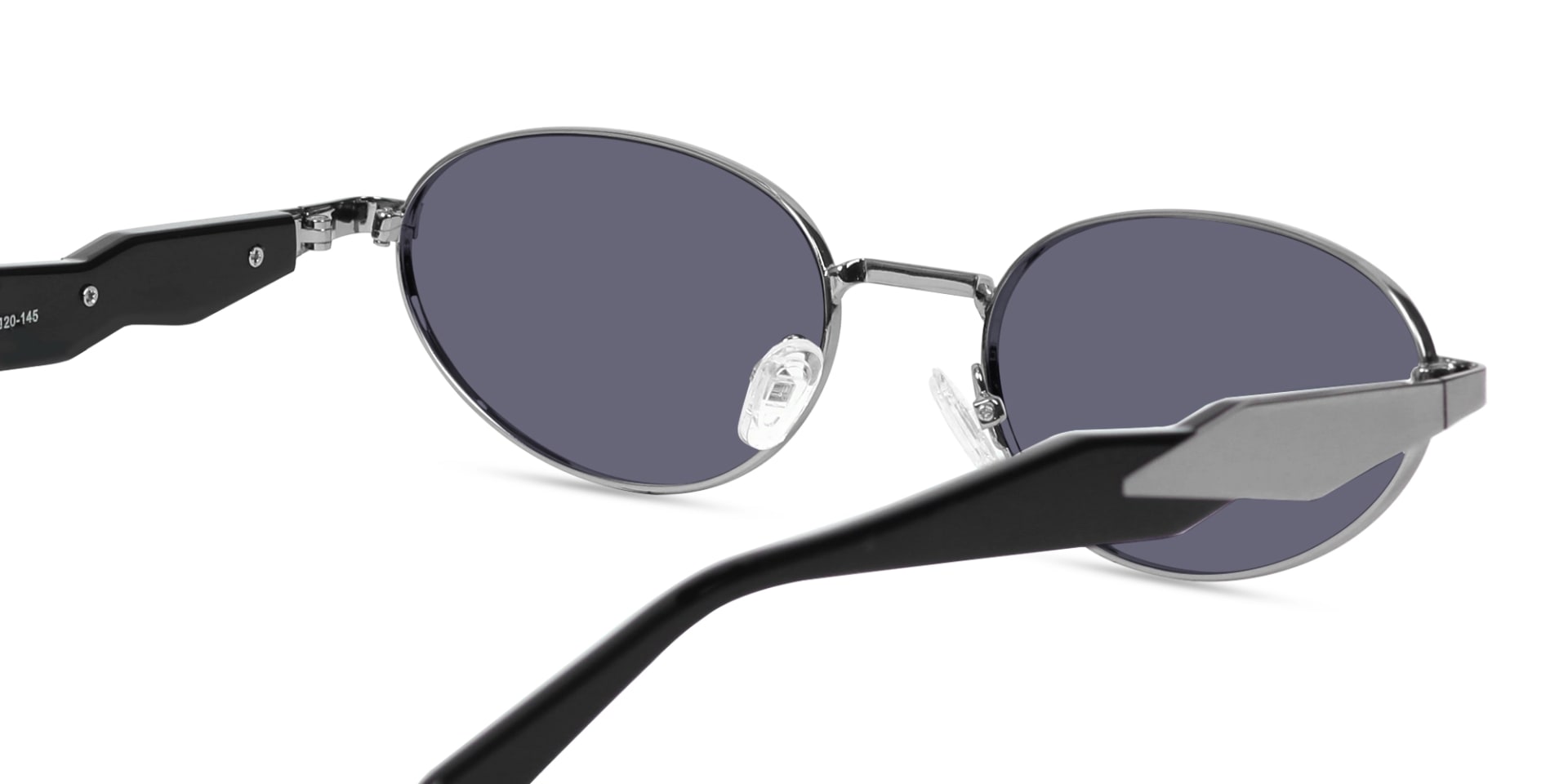 Oval keyhole Sunglasses With Purple Tint-5