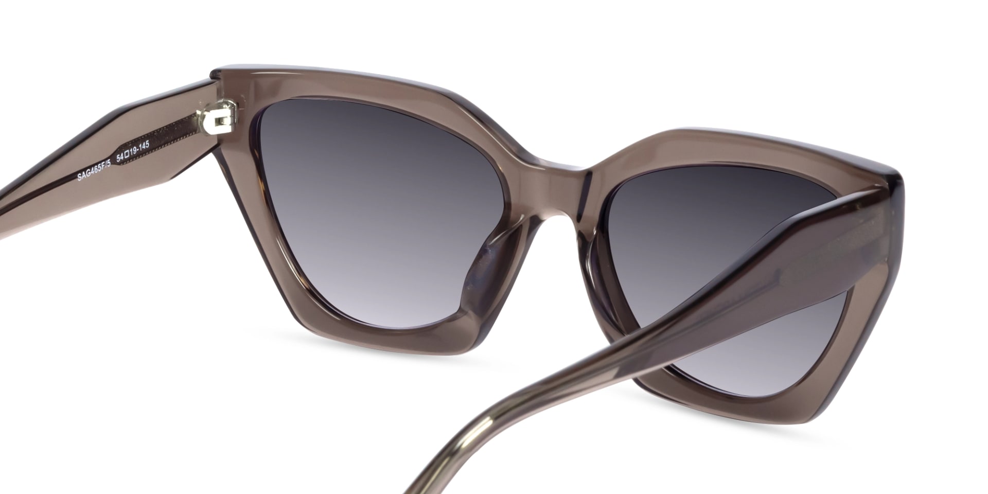 Crystal Mauve Grey Cat-Eye Geometric Sunglasses-5
