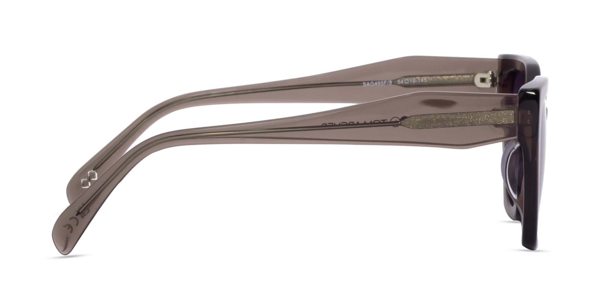 Crystal Mauve Grey Cat-Eye Geometric Sunglasses-4