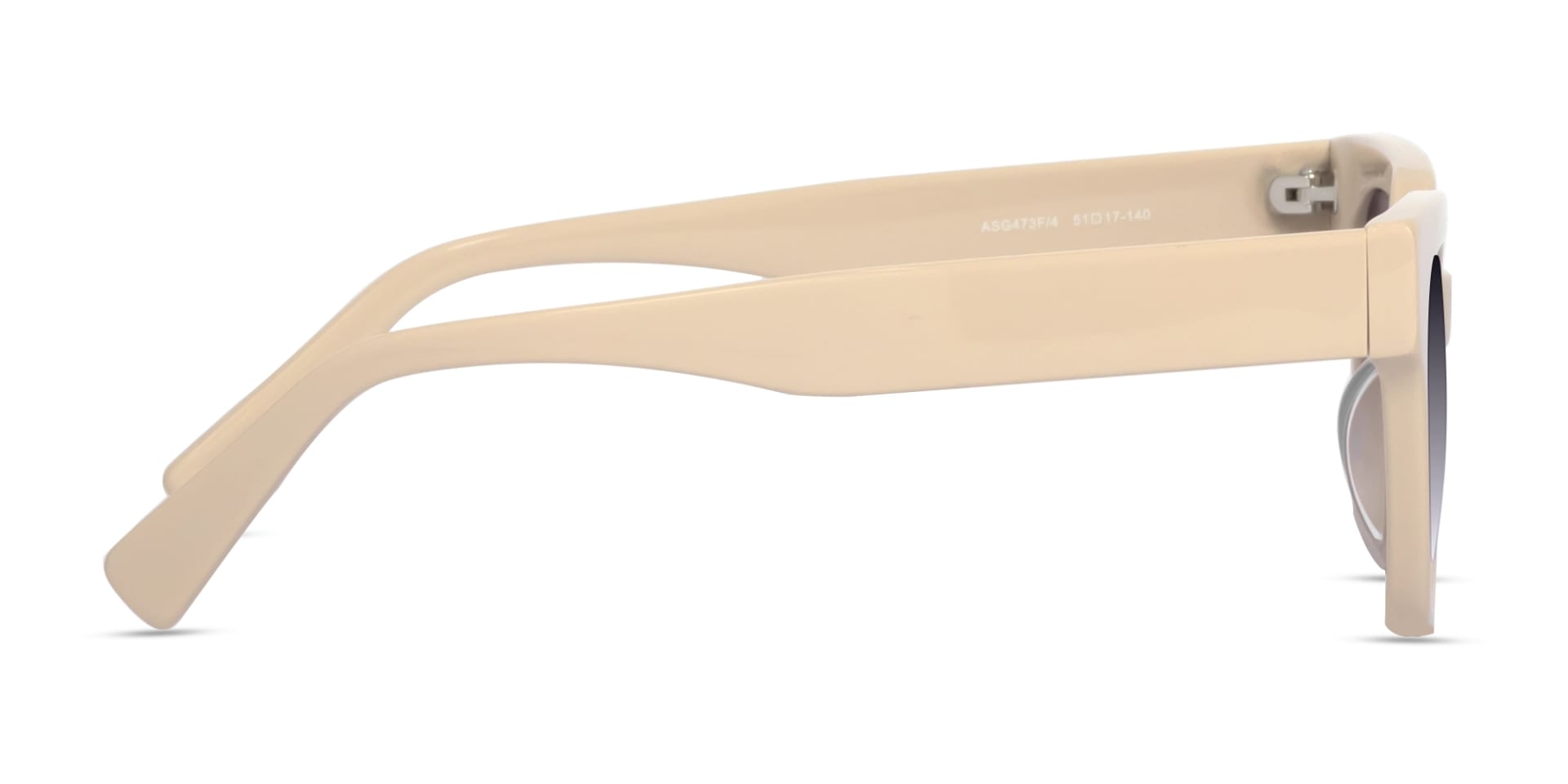 Bisque Acetate Square Full Rim Glasses-4