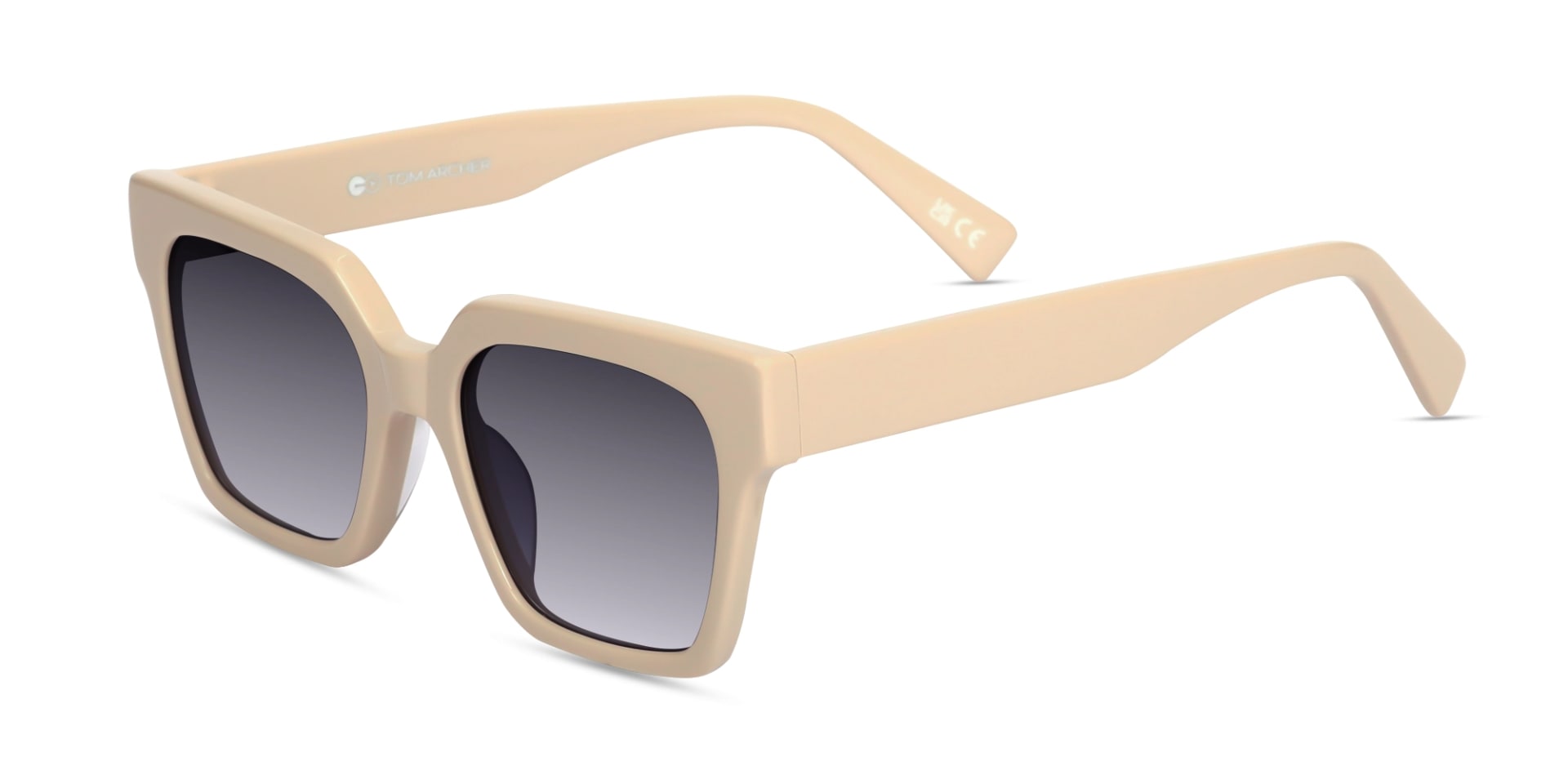 Bisque Acetate Square Full Rim Glasses-3