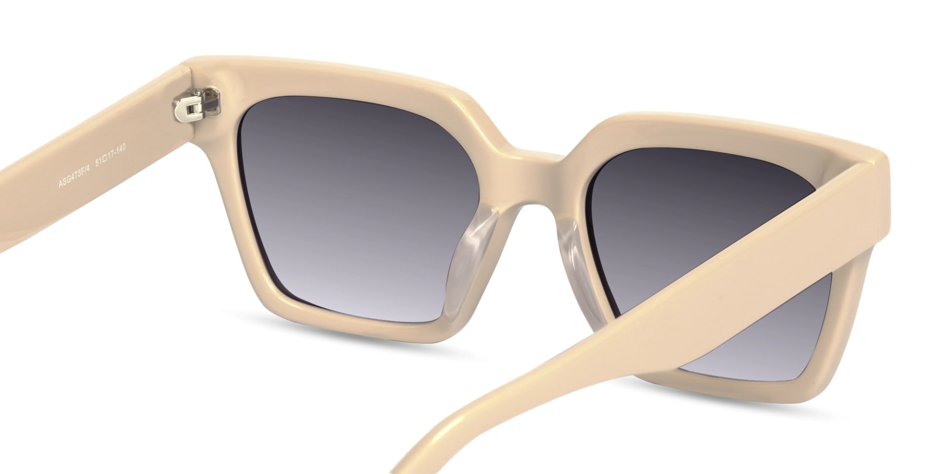 Bisque Acetate Square Full Rim Glasses-5