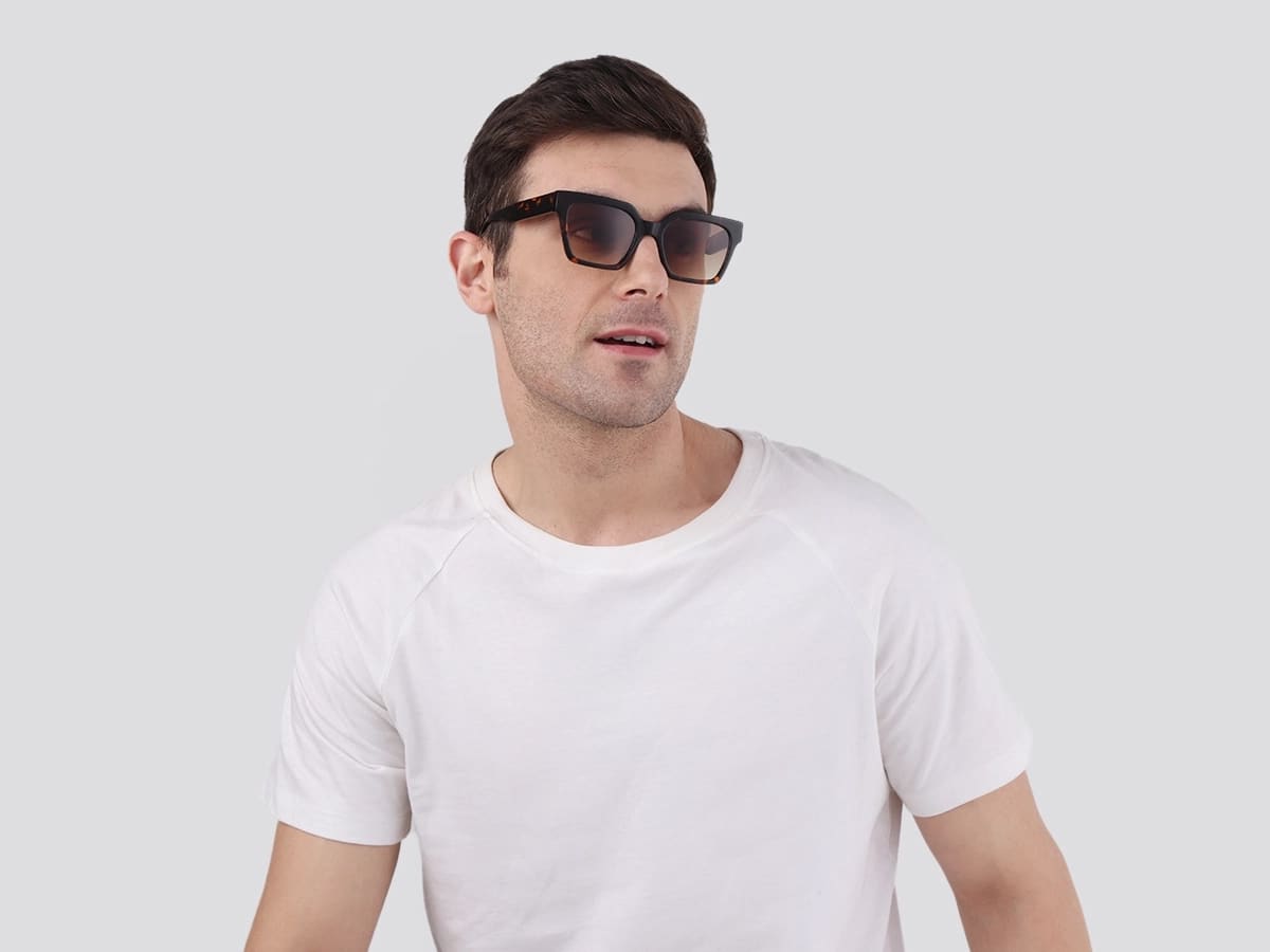 Honey Tortoise Square Sunglasses-42