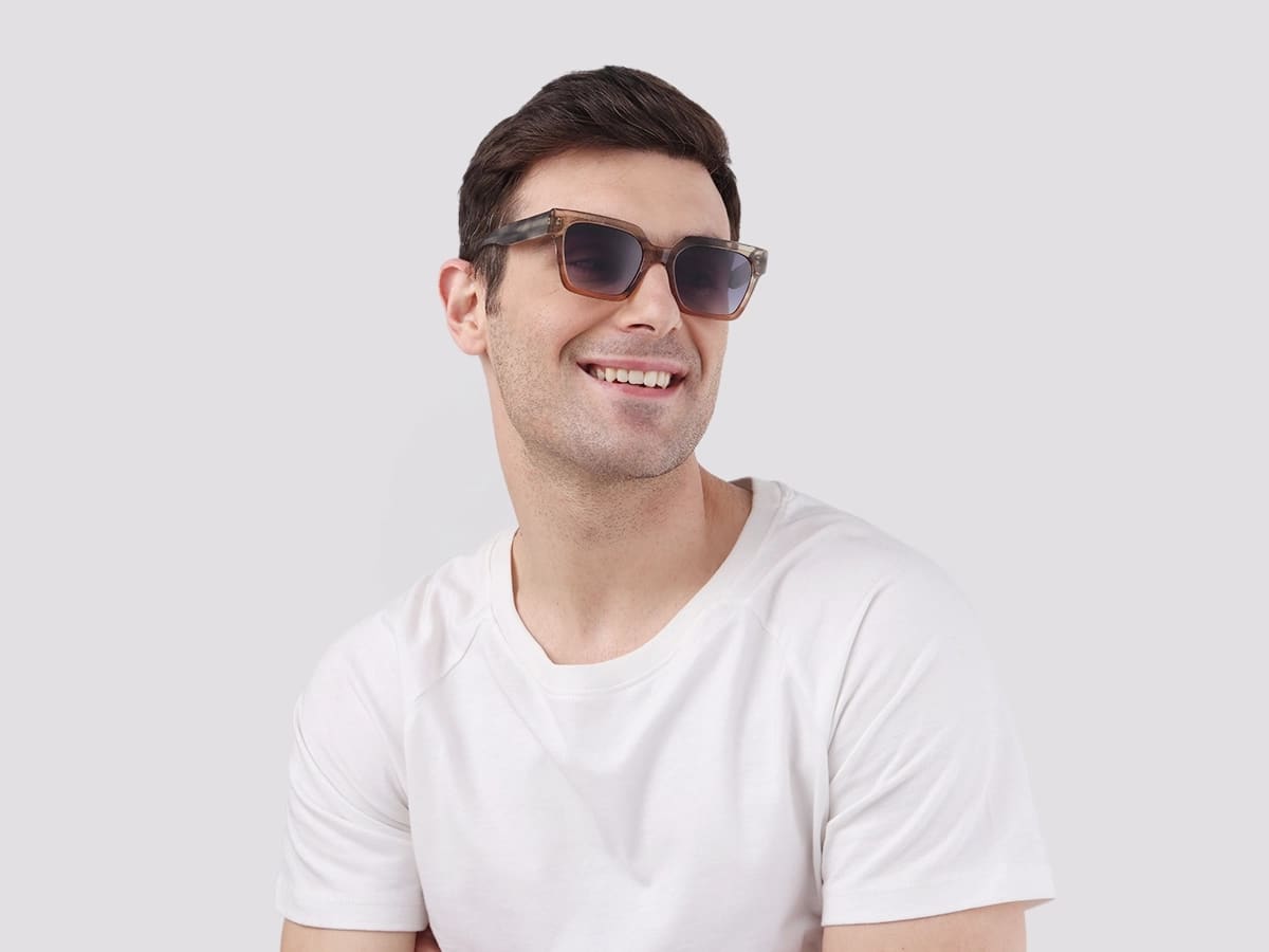 Crystal Nude Ombre Square Sunglasses-42