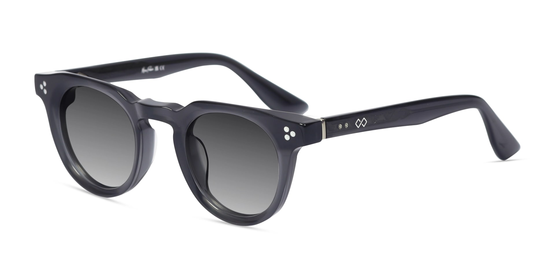 Acacia Grey Cat Eye Full Rim Sunglasses-3