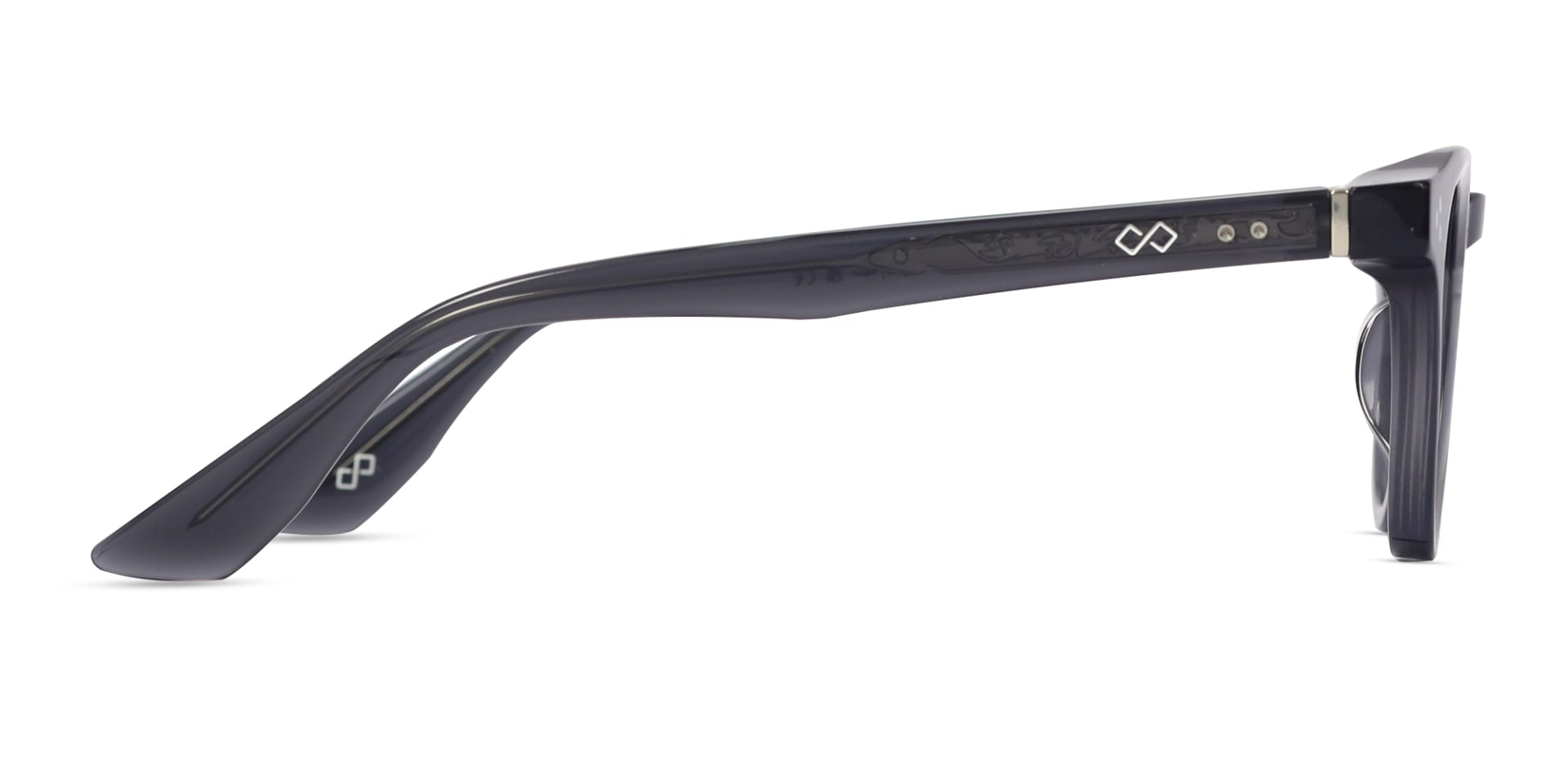 Acacia Grey Cat Eye Full Rim Sunglasses-4