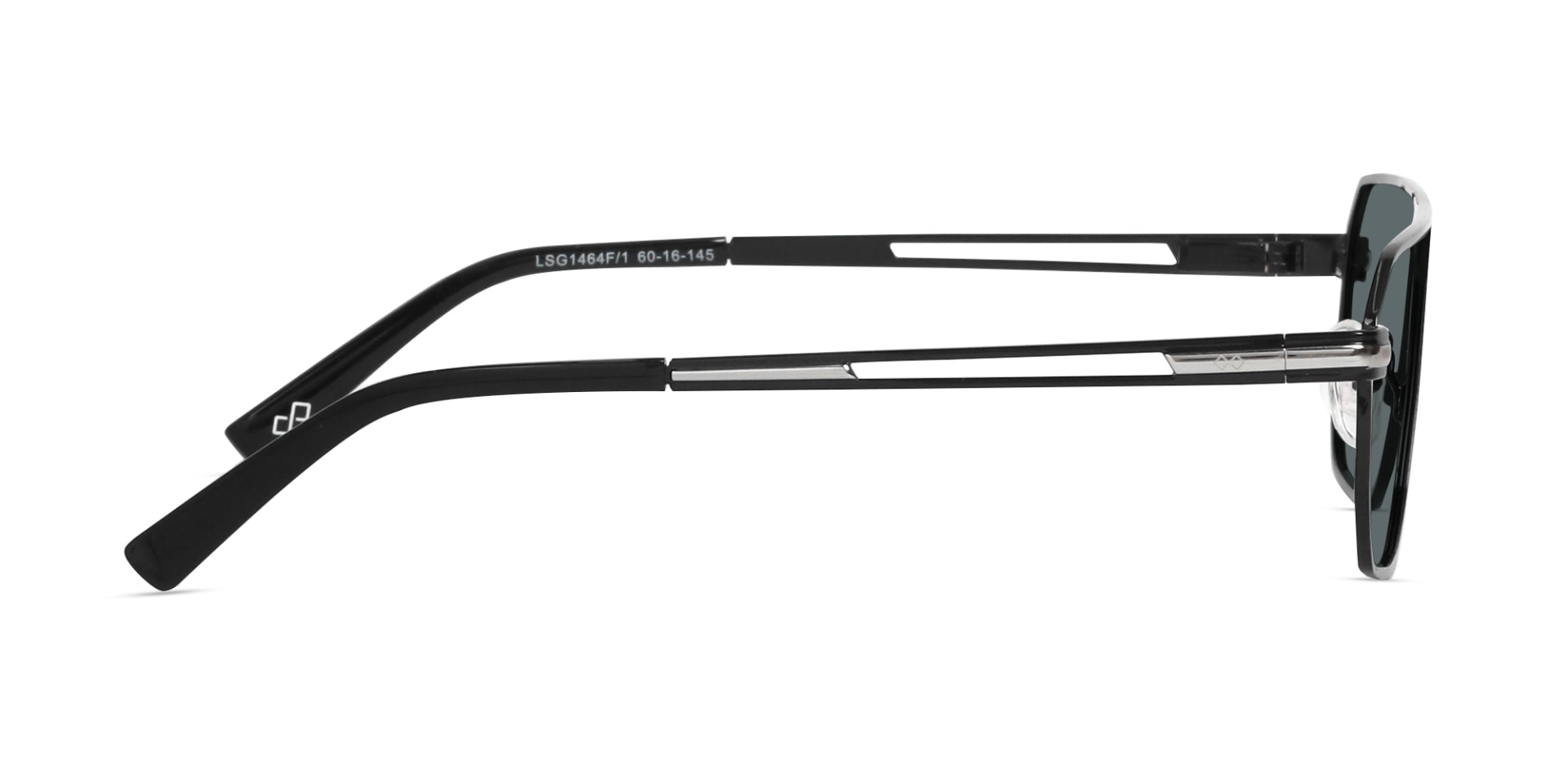 Stylish Black Metal Pilot Sunglasses-4