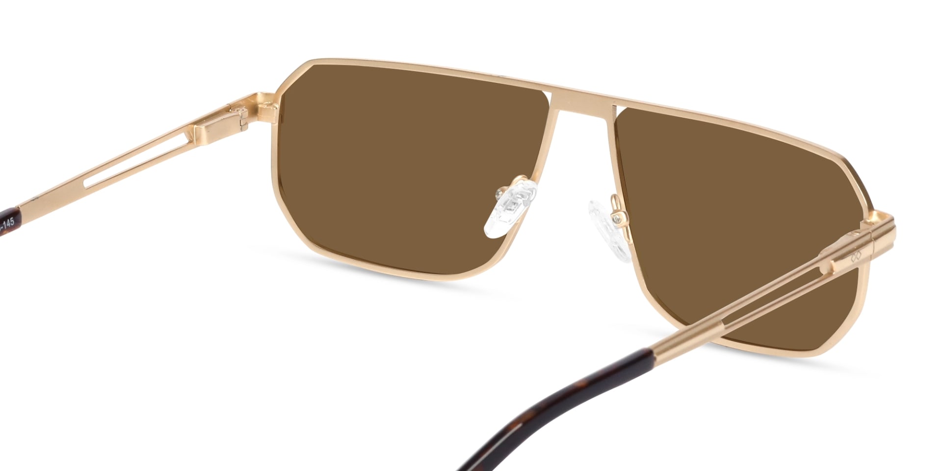 Matte Champagne Gold Pilot Sunglasses-5