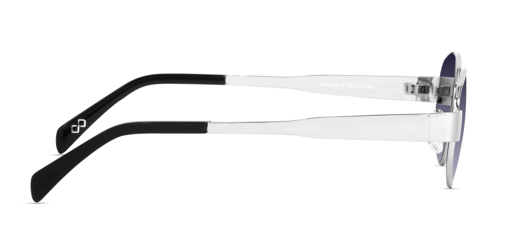 Silver Oval Sunglasses With Nose pad-4