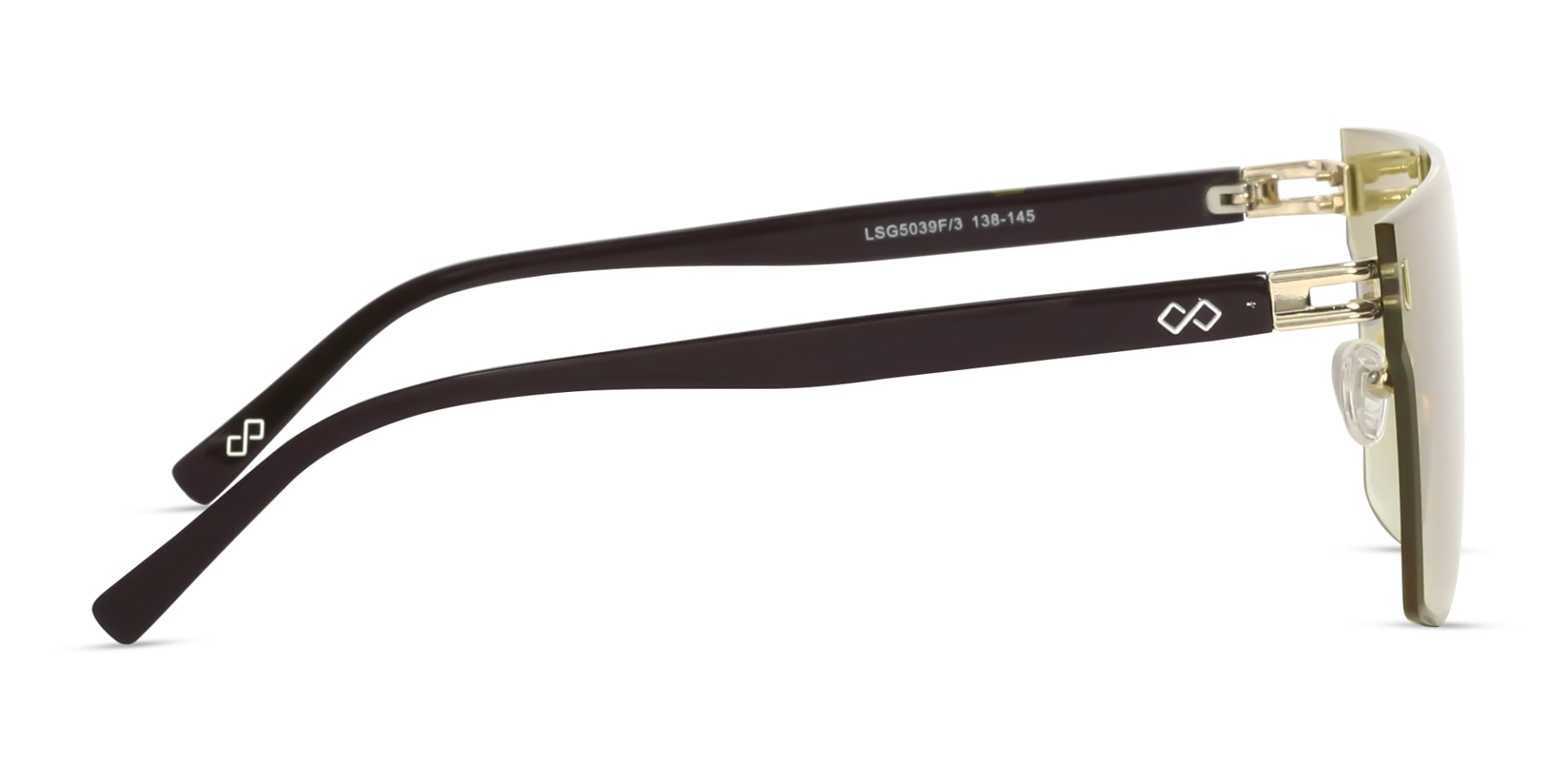Square Brown Gradient Tint Sunglasses-4