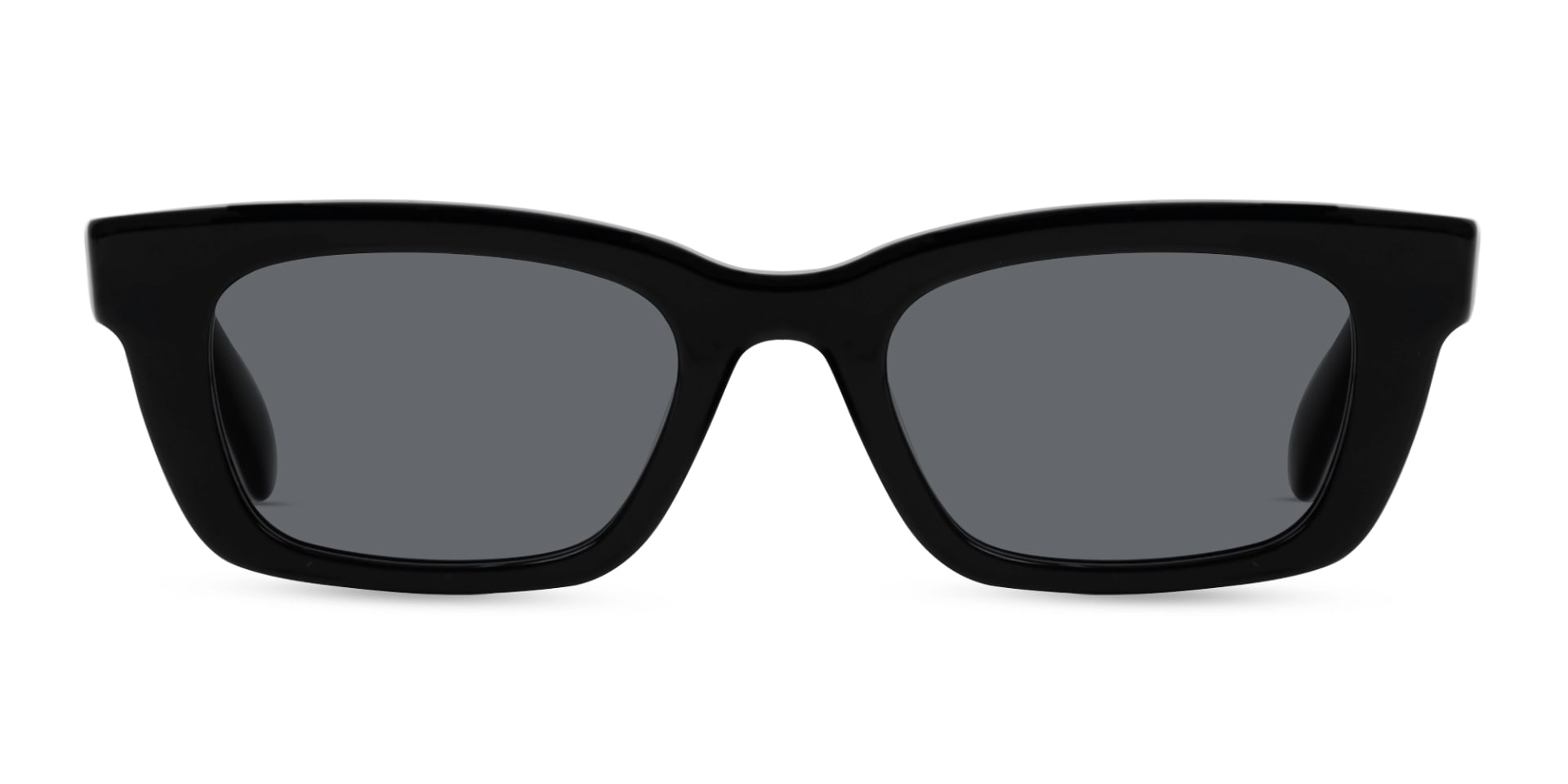 Black Acetate Full-Rim Rectangle Sunglasses-1