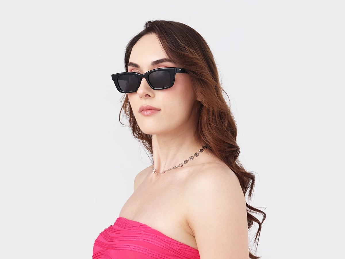 Black Acetate Full-Rim Rectangle Sunglasses-53