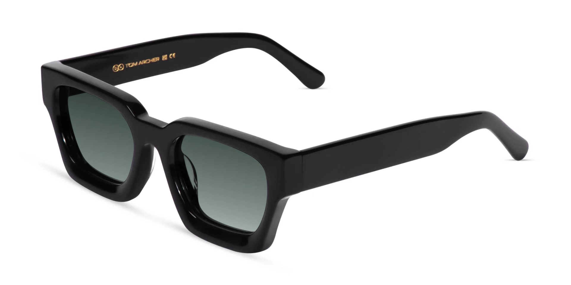 Green Gradient Tinted Sunglasses-3