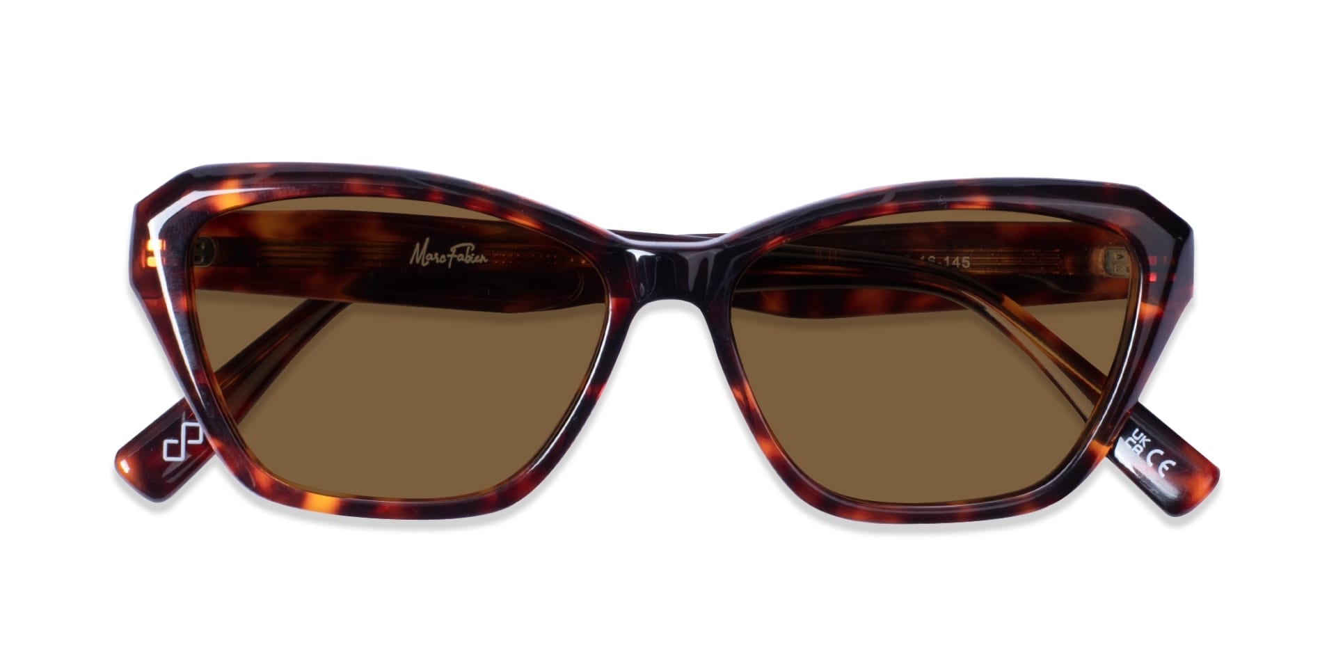 Solid Dark Brown Square Sunglasses