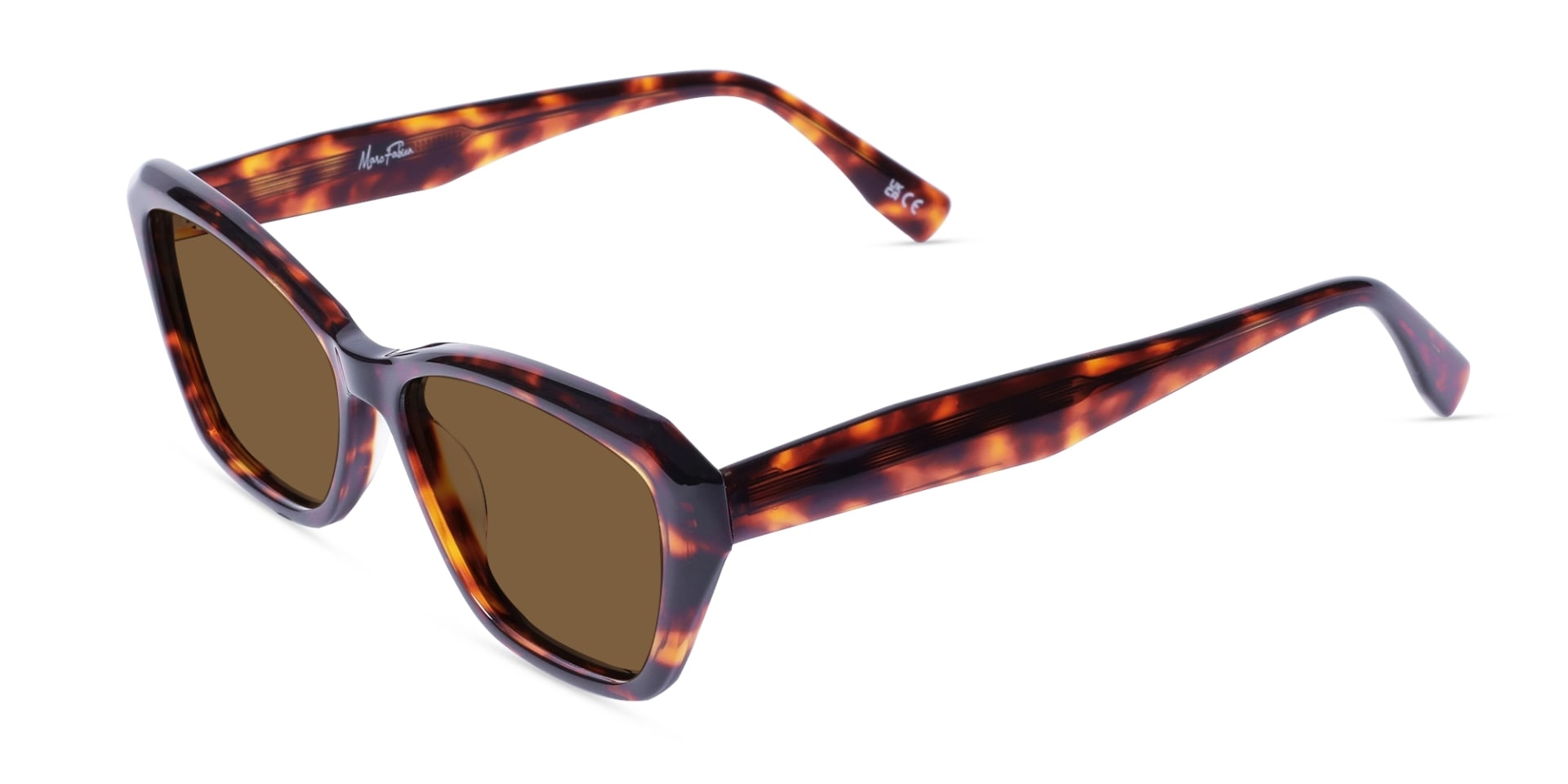 Solid Dark Brown Square Sunglasses