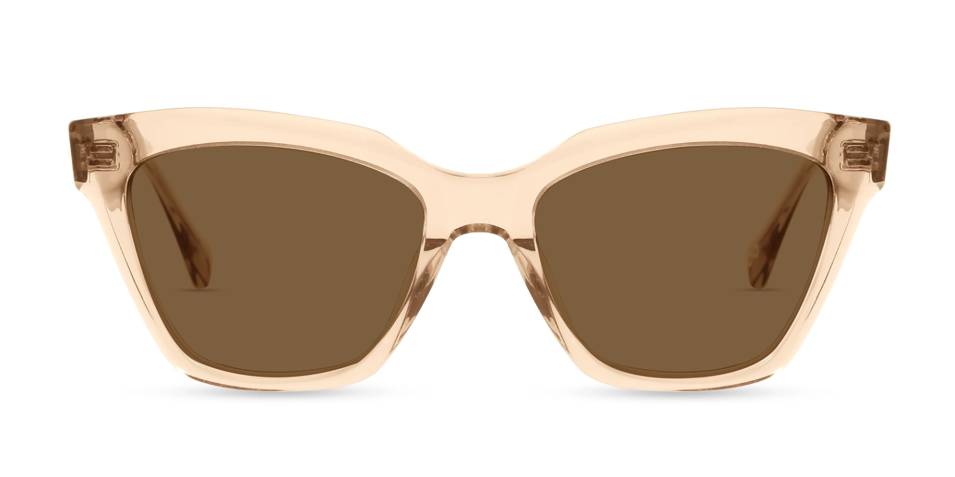 Square Acetate Brown Tinted Sunglasses-1