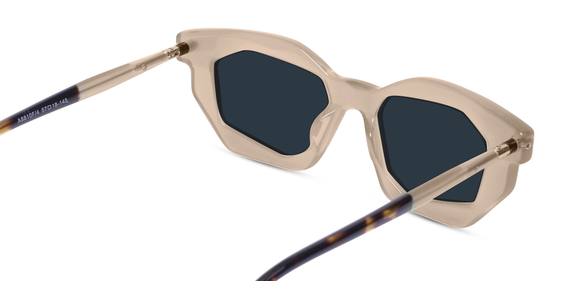 Blue Solid Tint Rectangular Sunglasses
