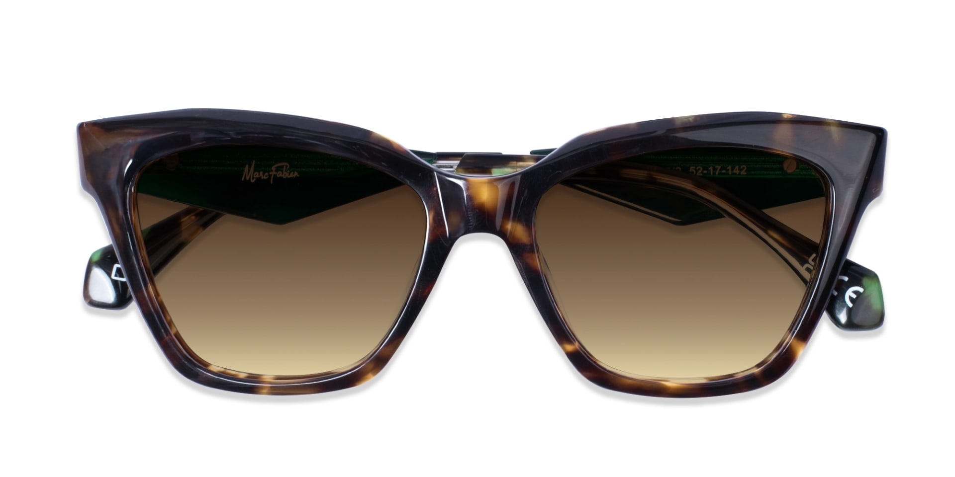 Brown Gradient Square Full-Rim Sunglasses-6