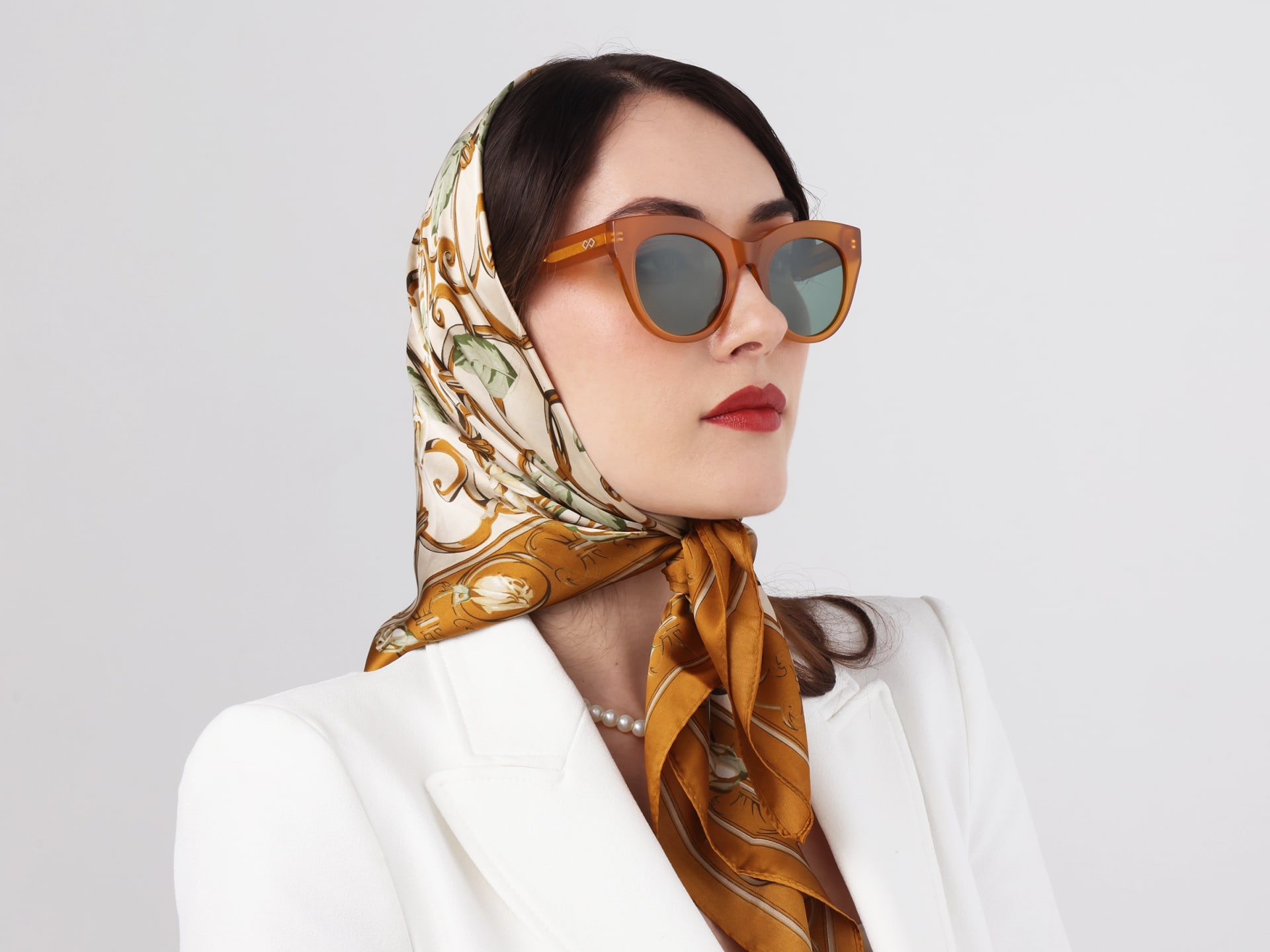 Brown Cat-Eye Frame With Green Tint Sunglasses-12