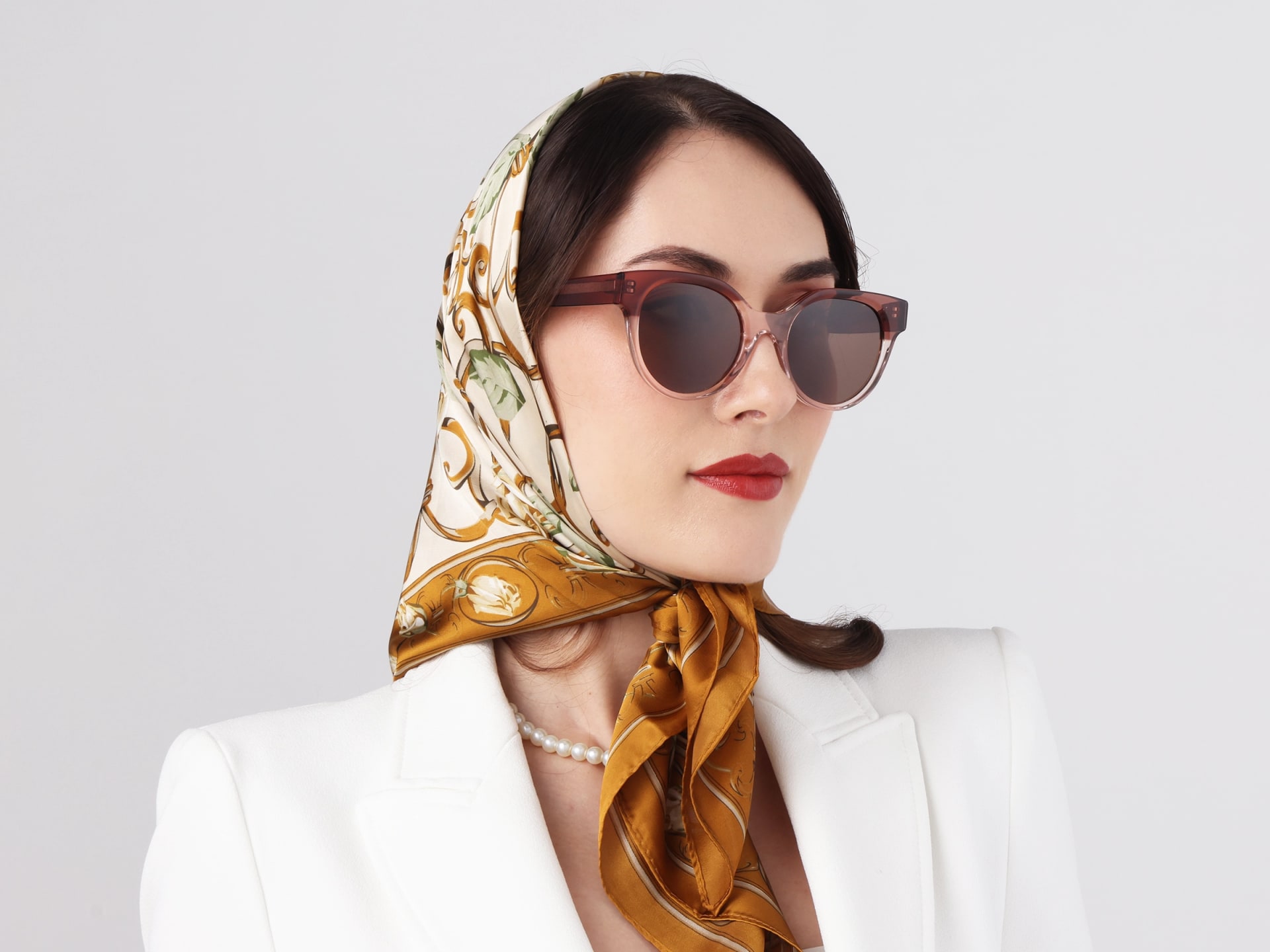 Round Oversized Brown Tint Sunglasses For Women