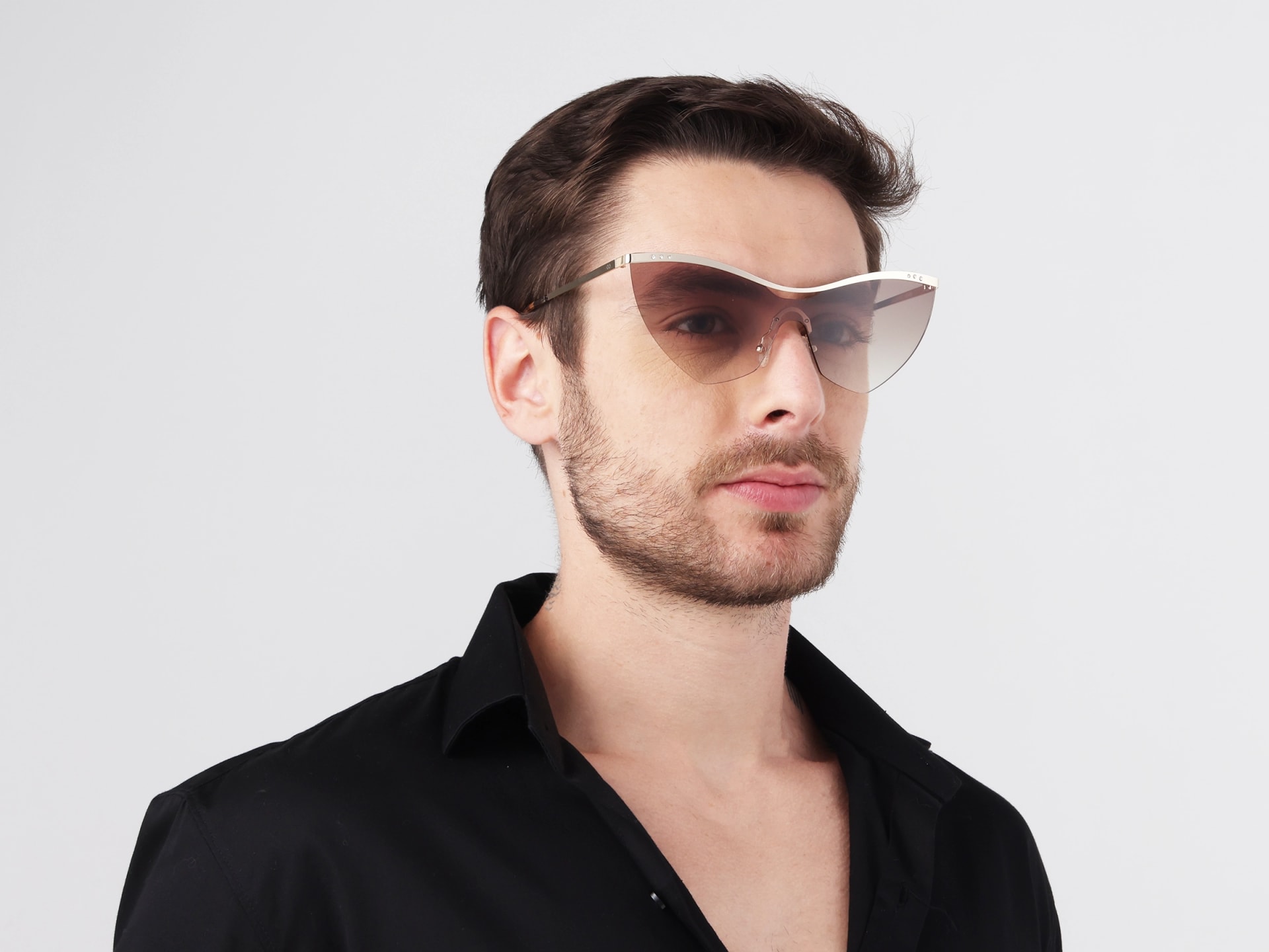 Cat Eye Brown Gradient Tint Sunglasses