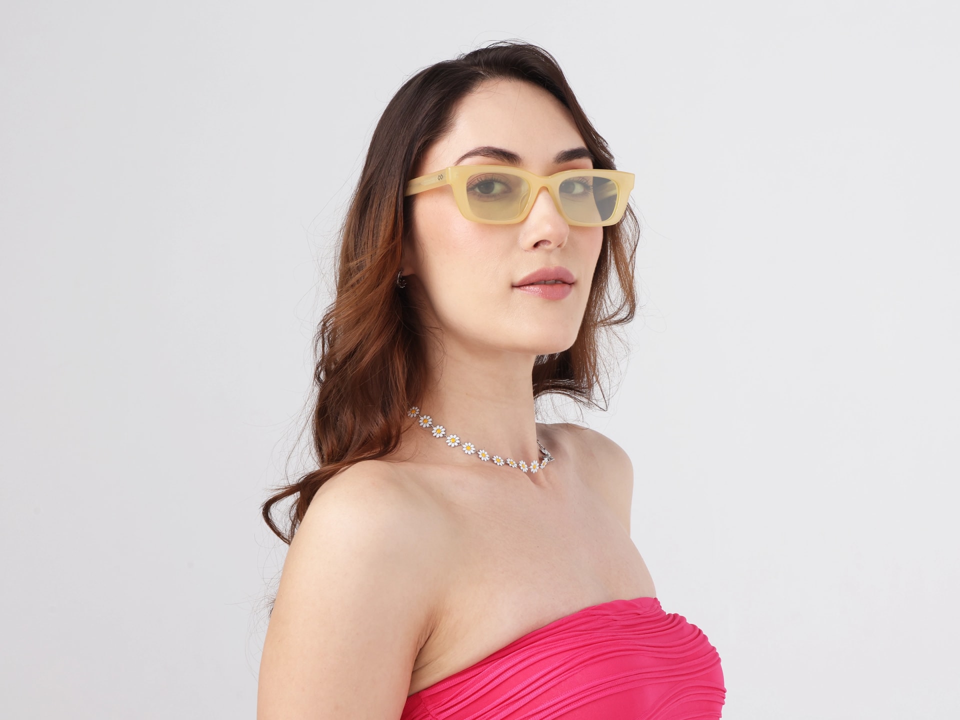 Rich Cream Acetate Full-Rim Rectangle Sunglasses-11