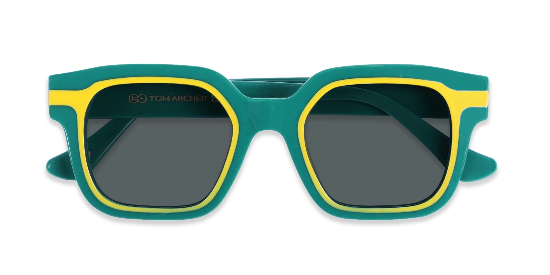 Dark Grey Solid Tint Square Sunglasses