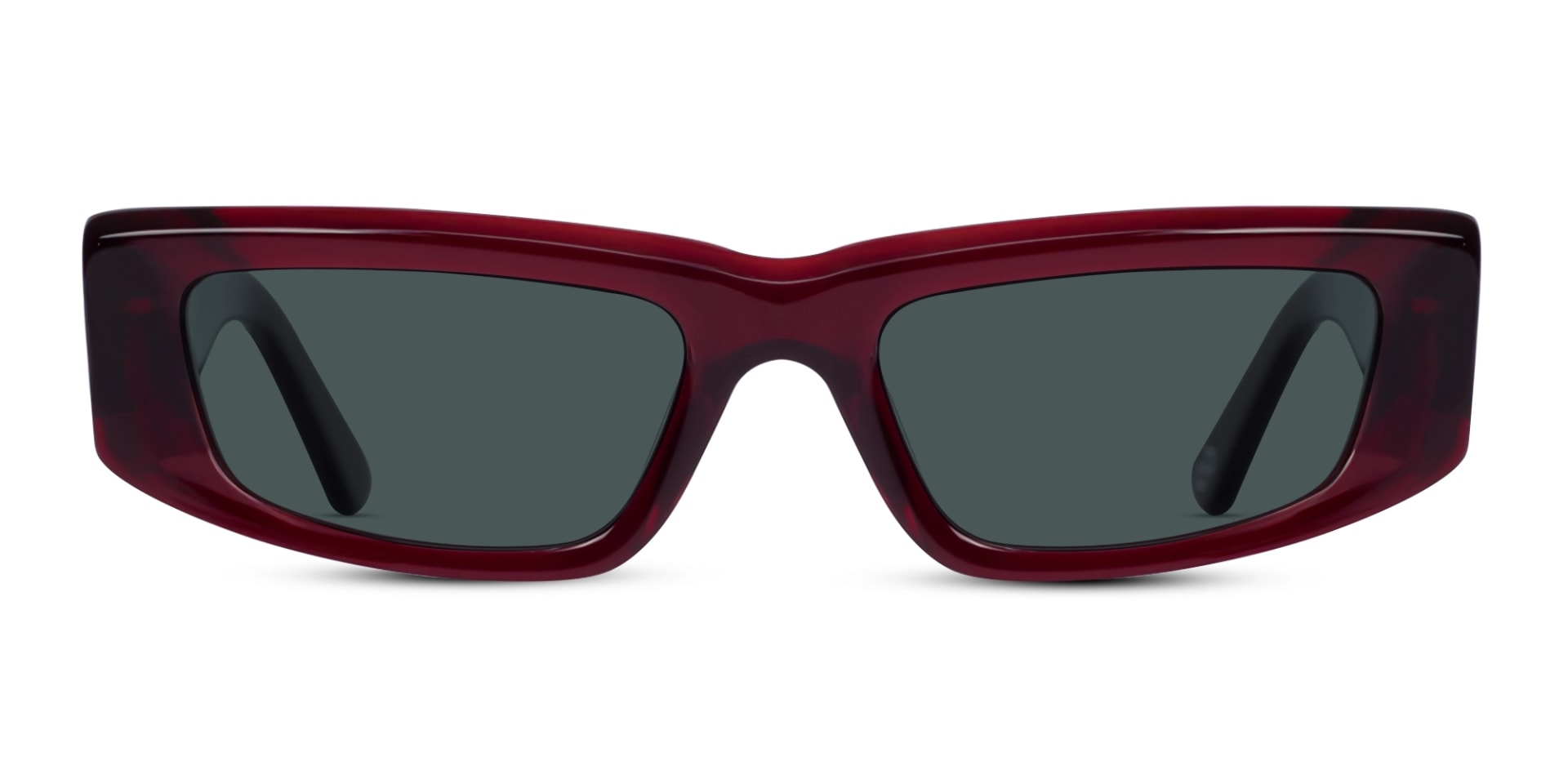 Cherry Red Frame With Dark Grey Tint Sunglasses