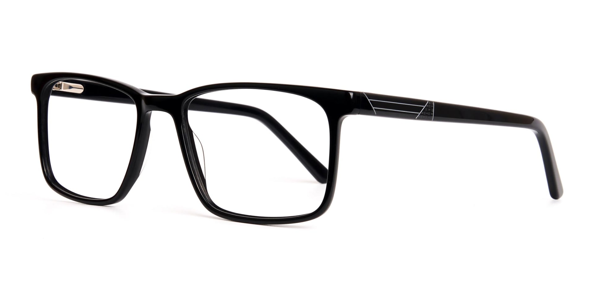 designer black rectangular glasses frames-3