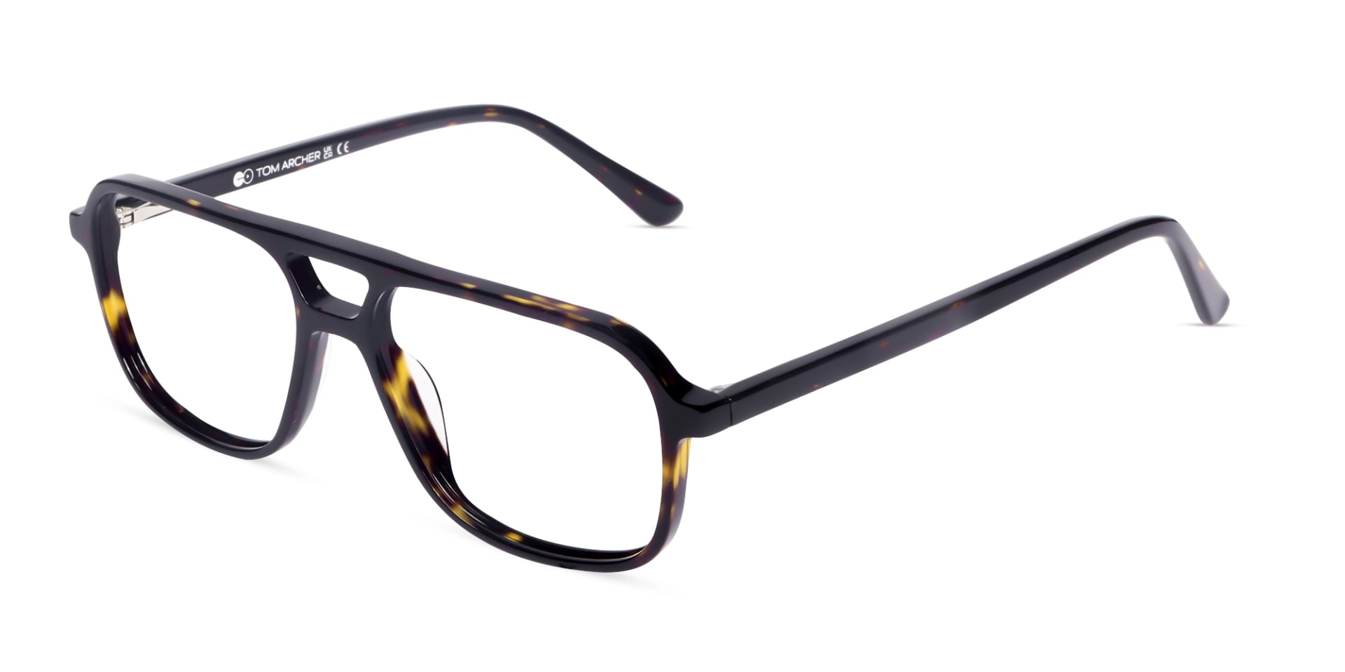 Dark Tortoise Full Rim Double Bridge Glasses-3