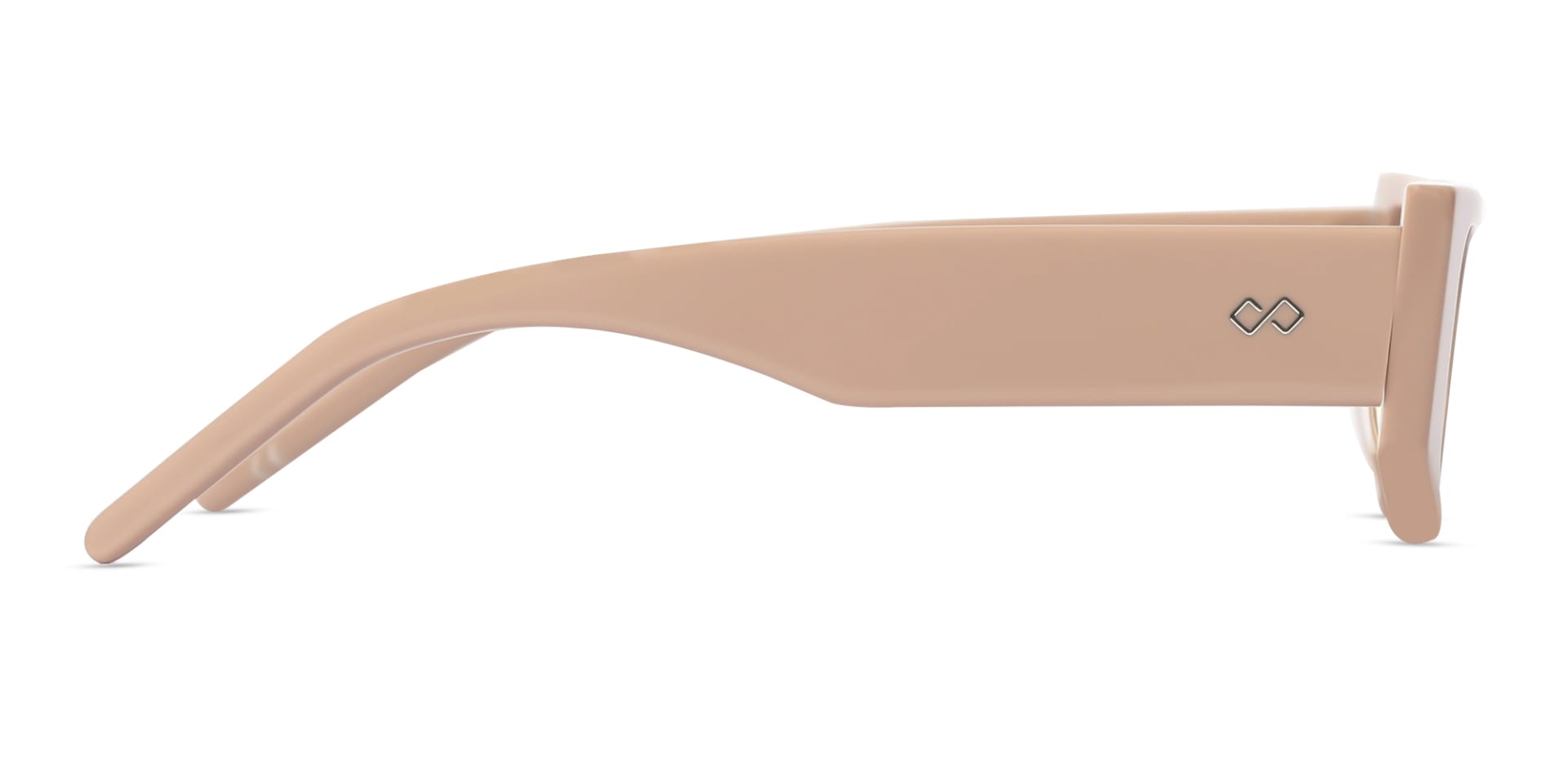 Rectangle Full-Rim Brown Tint Sunglasses-4