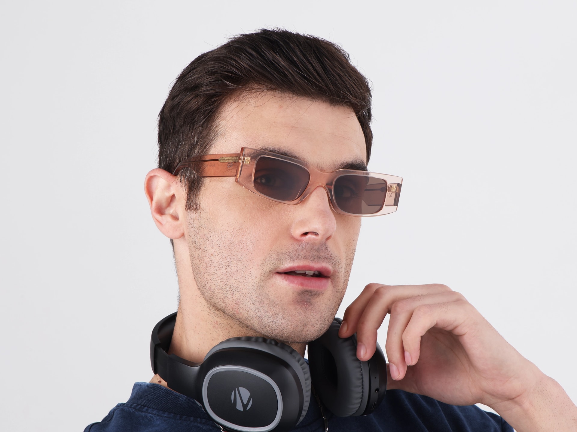 Rectangle Acetate Full-Rim Brown Tint Sunglasses-41