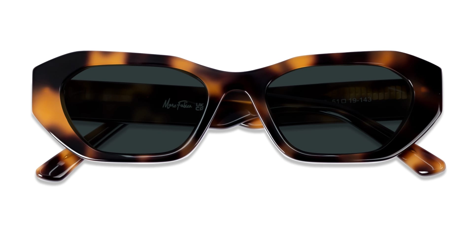 Rectangle Geometric Dark Grey Tint Sunglasses