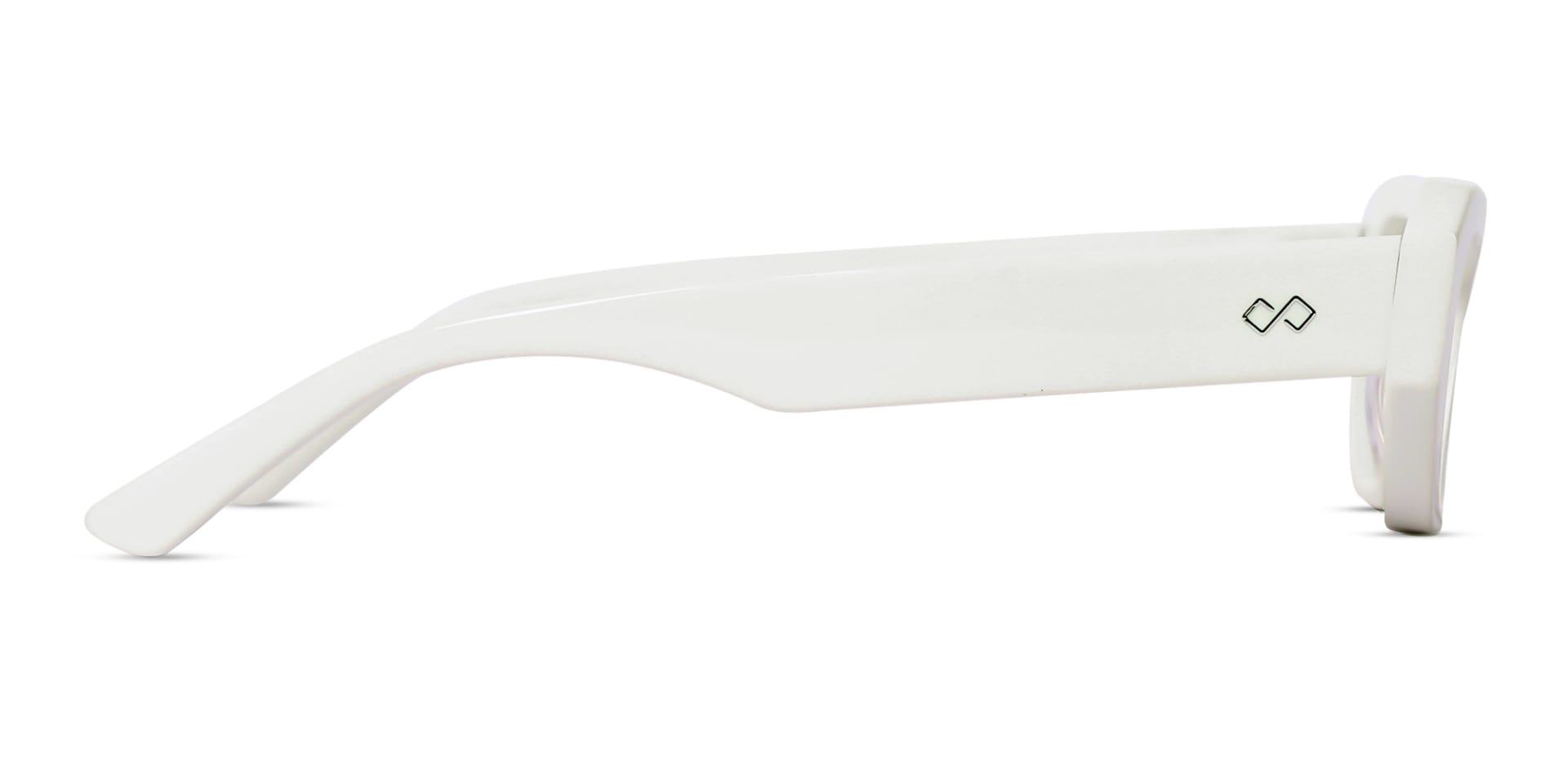 Rectangle Geometric Grey Tint Polarised Sunglasses