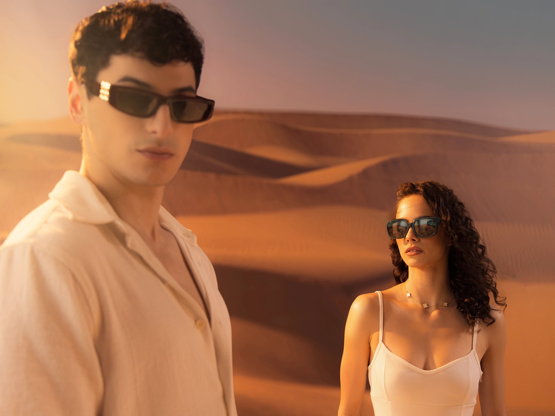 Square Full-Rim Dark Grey Tint Sunglasses