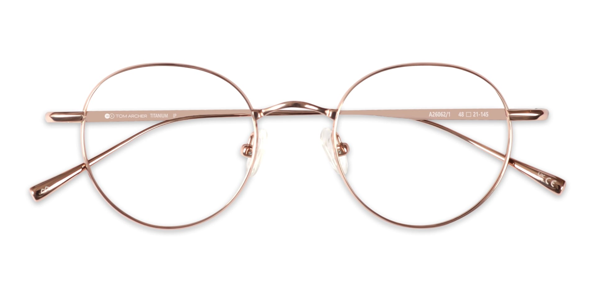 Rose Gold Full-rim Round Glasses