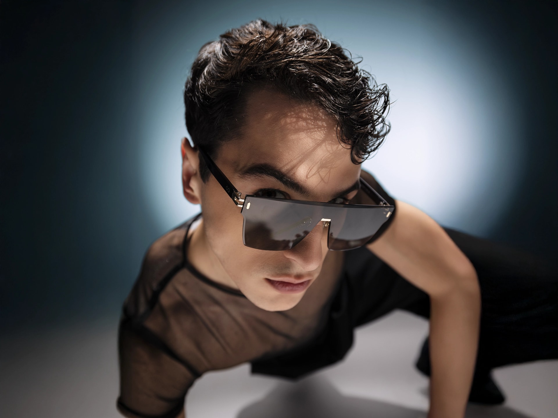 Gold & Brown Square Frame Sunglasses