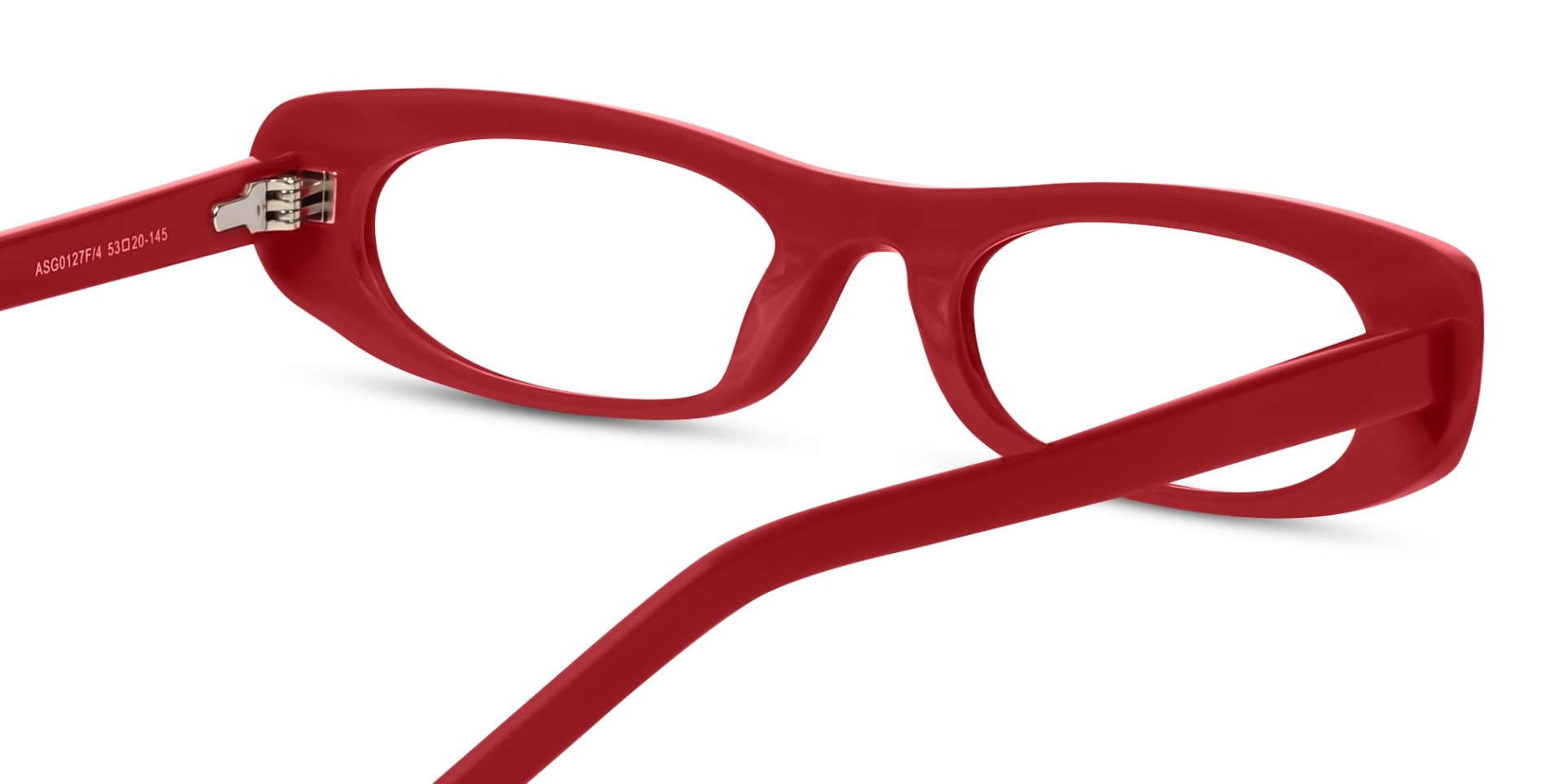 Maroon Red Oval Rectangle Glasses
