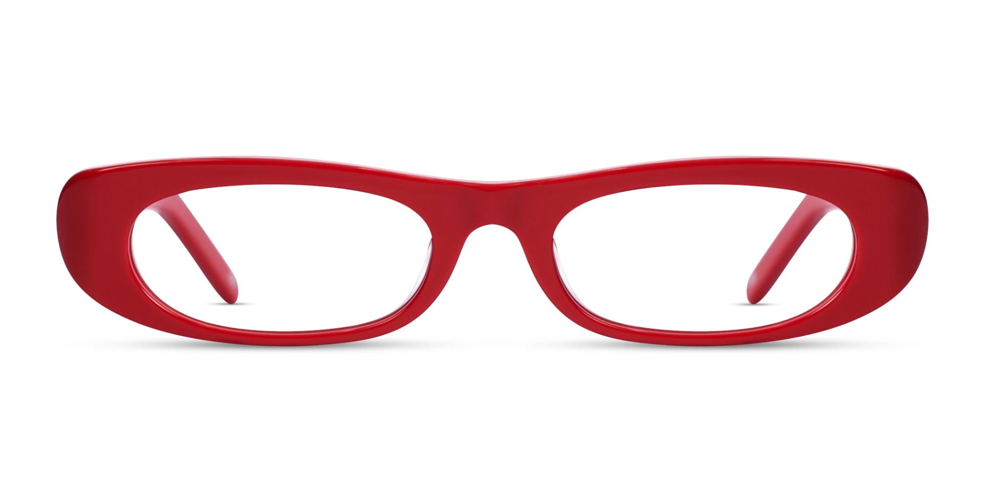 Maroon Red Oval Rectangle Glasses