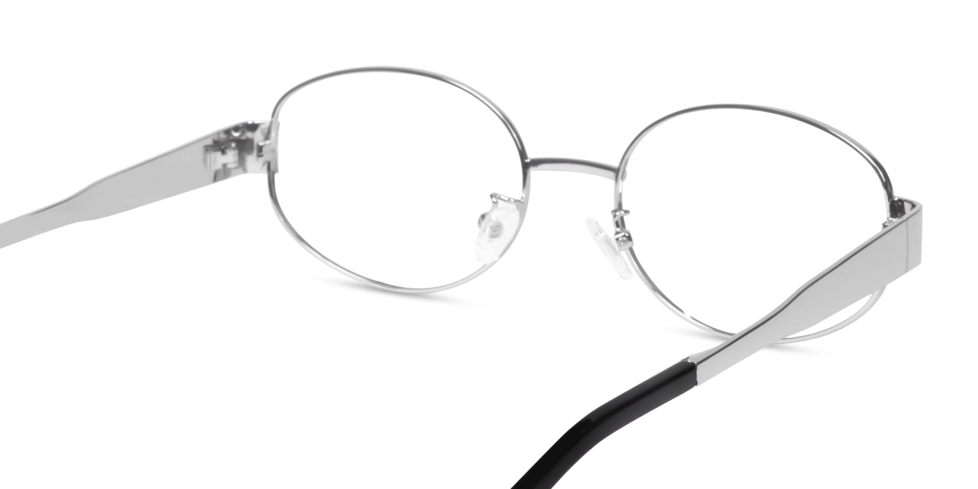 Silver Oval Metal Full-Rim Glasses-5
