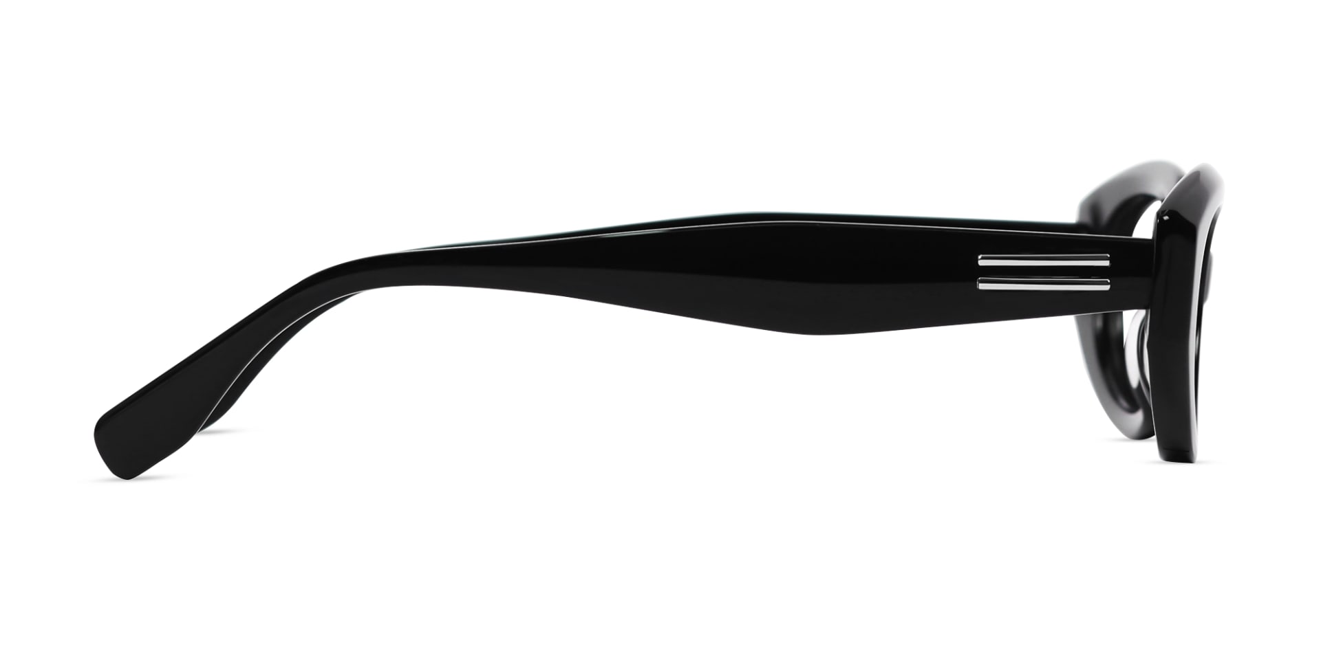 Black Oval Full-Rim Glasses-4