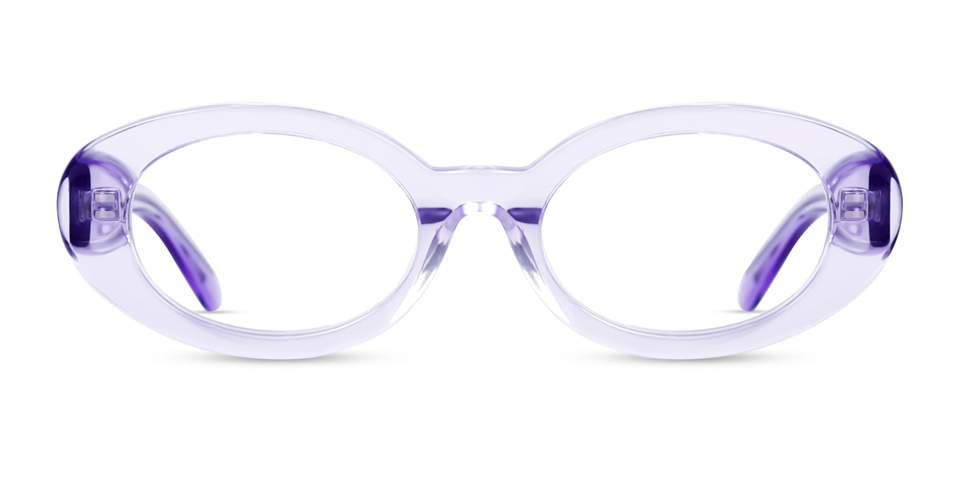 Crystal Wisteria Oval Acetate Glasses