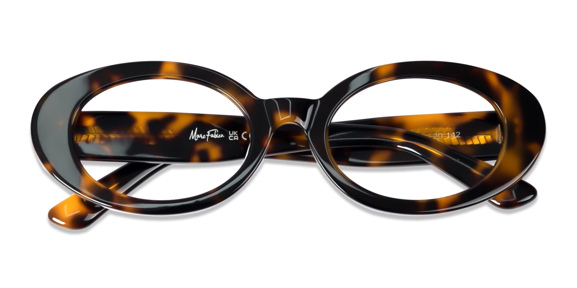 Honey Tortoise Oval Full-Rim Glasses