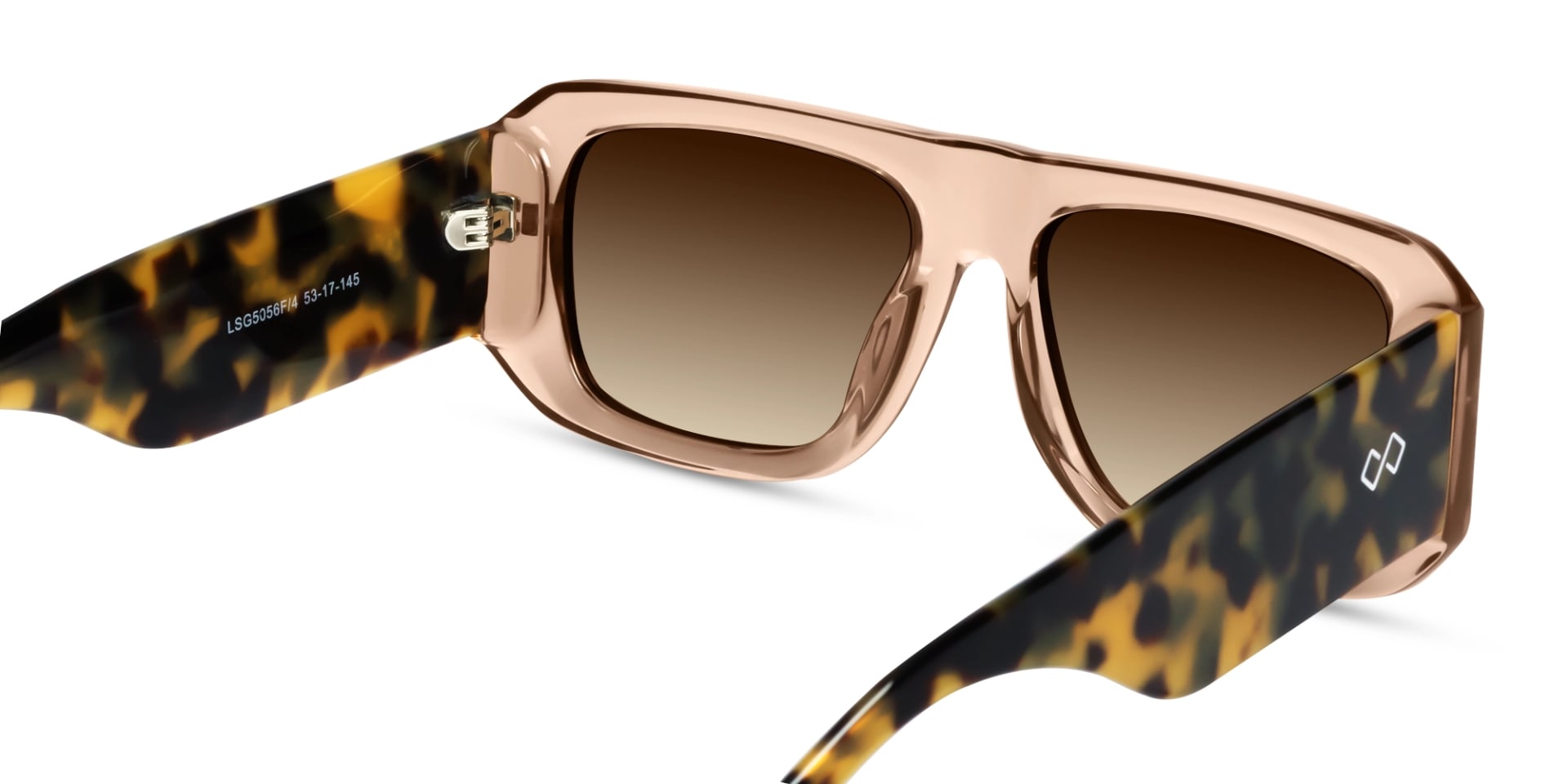 Flat Top Brown Gradient Tint Sunglasses