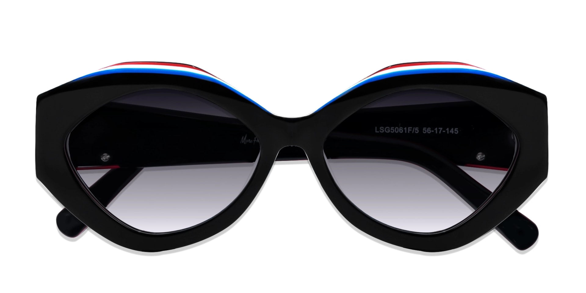 Large Cat-Eye Frame With Grey Gradient Tint-6
